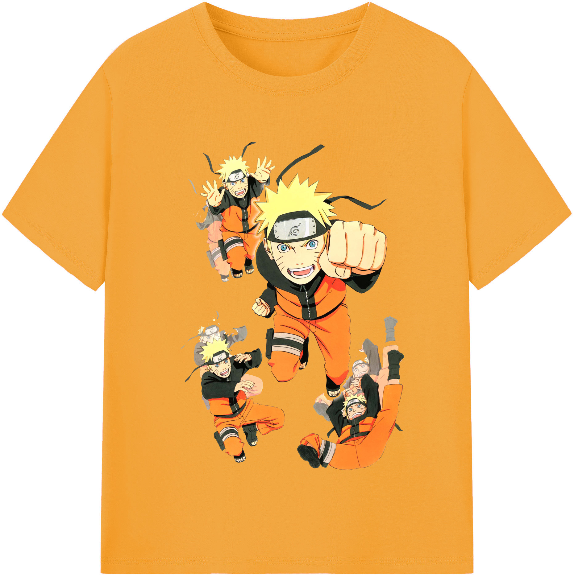 （画像用） NARUTO -ナルト- うずまき ナルト Uzumaki Naruto 綿100％半袖Tシャツ（フロントプリント）