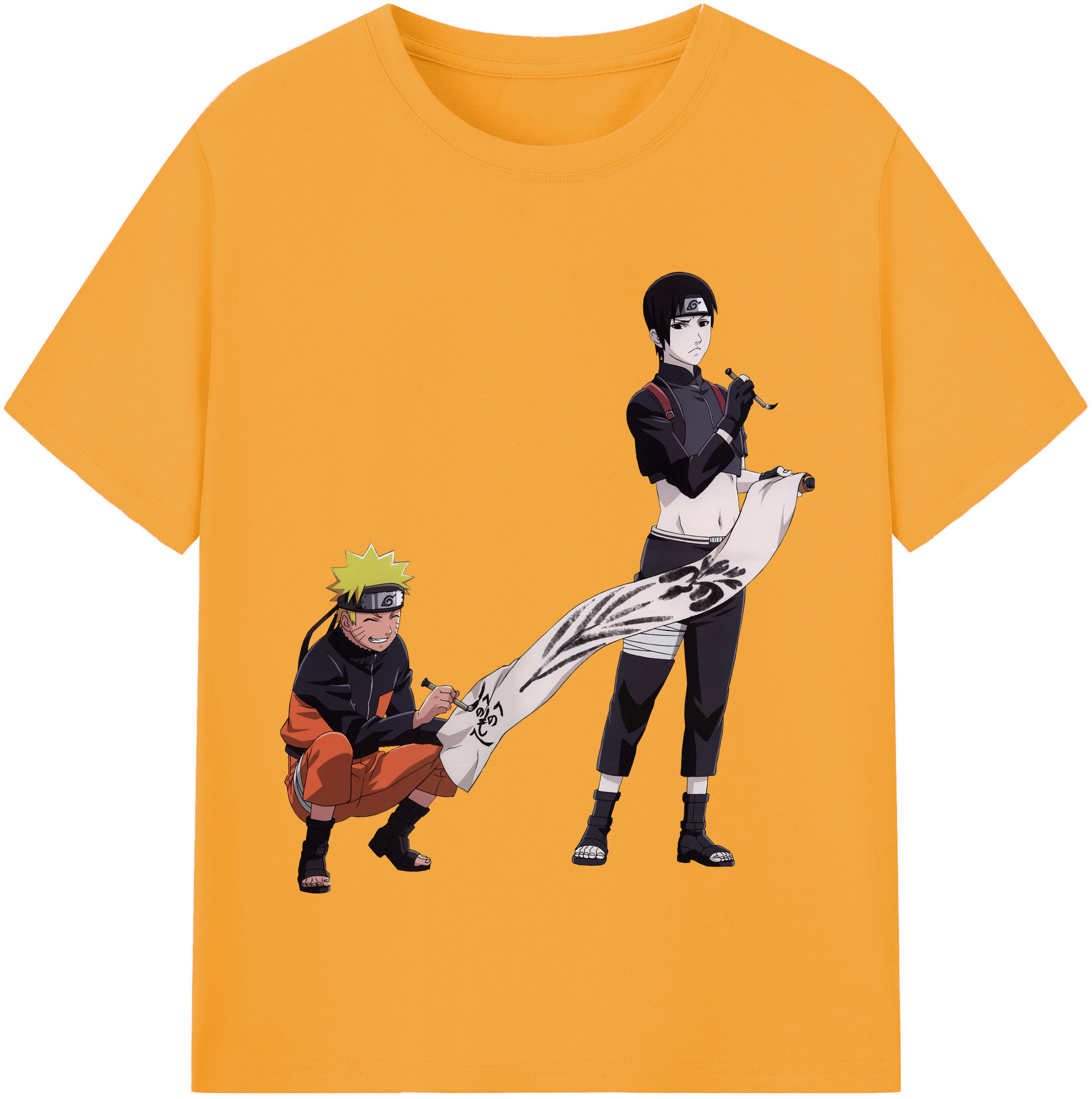 （画像用） NARUTO -ナルト- うずまき ナルト Uzumaki Naruto 綿100％半袖Tシャツ（フロントプリント）
