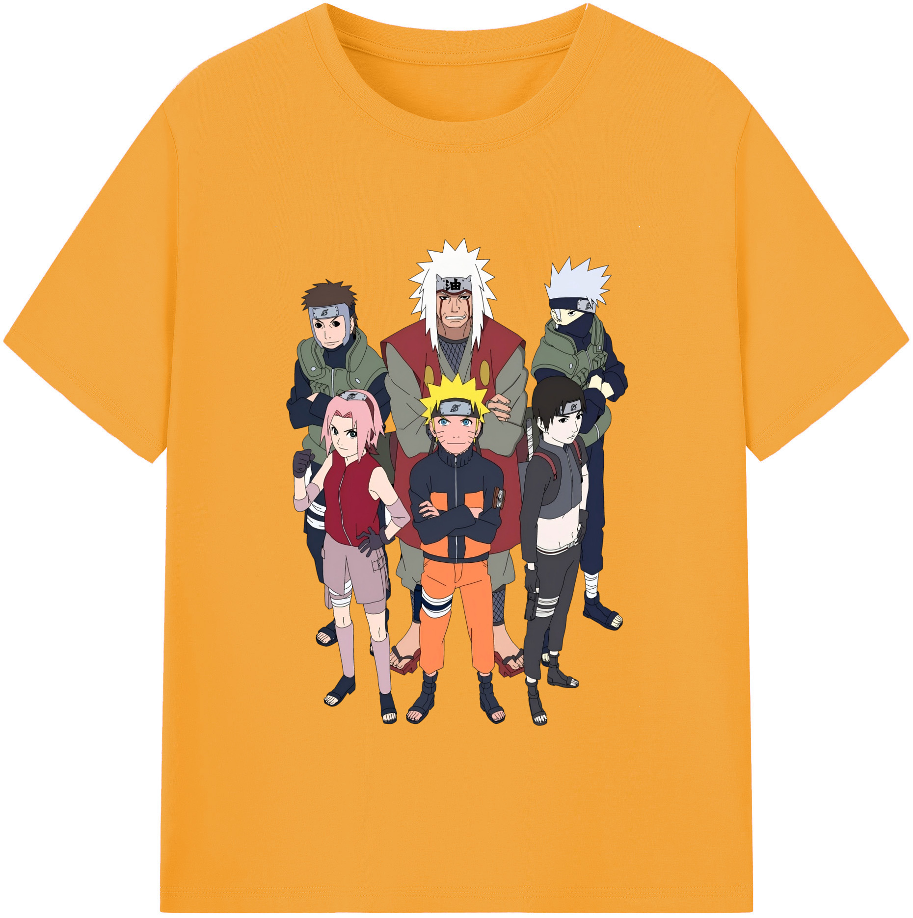 （画像用） NARUTO -ナルト- うずまき ナルト Uzumaki Naruto 綿100％半袖Tシャツ（フロントプリント）