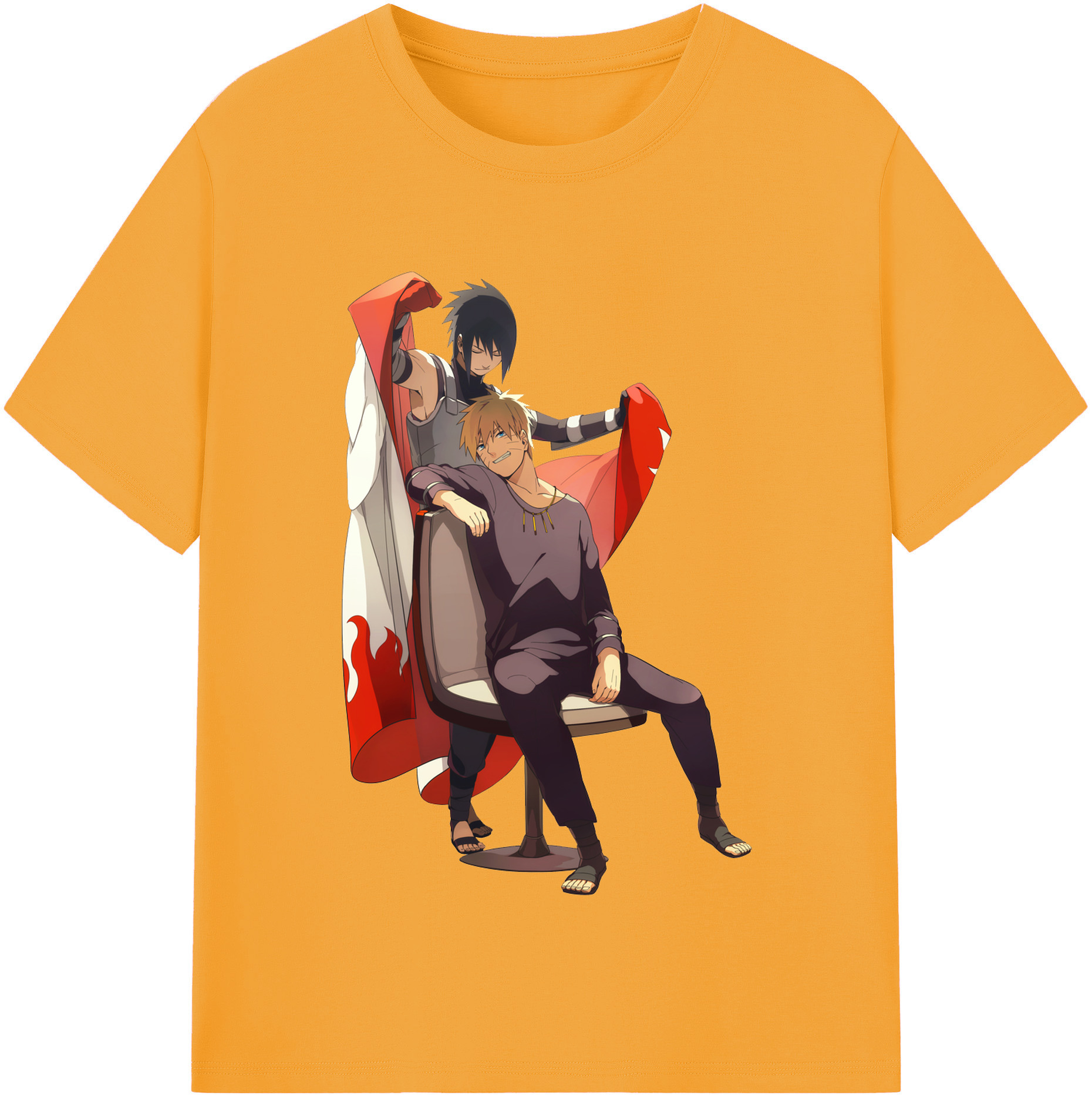 （画像用） NARUTO -ナルト- うずまき ナルト Uzumaki Naruto 綿100％半袖Tシャツ（フロントプリント）