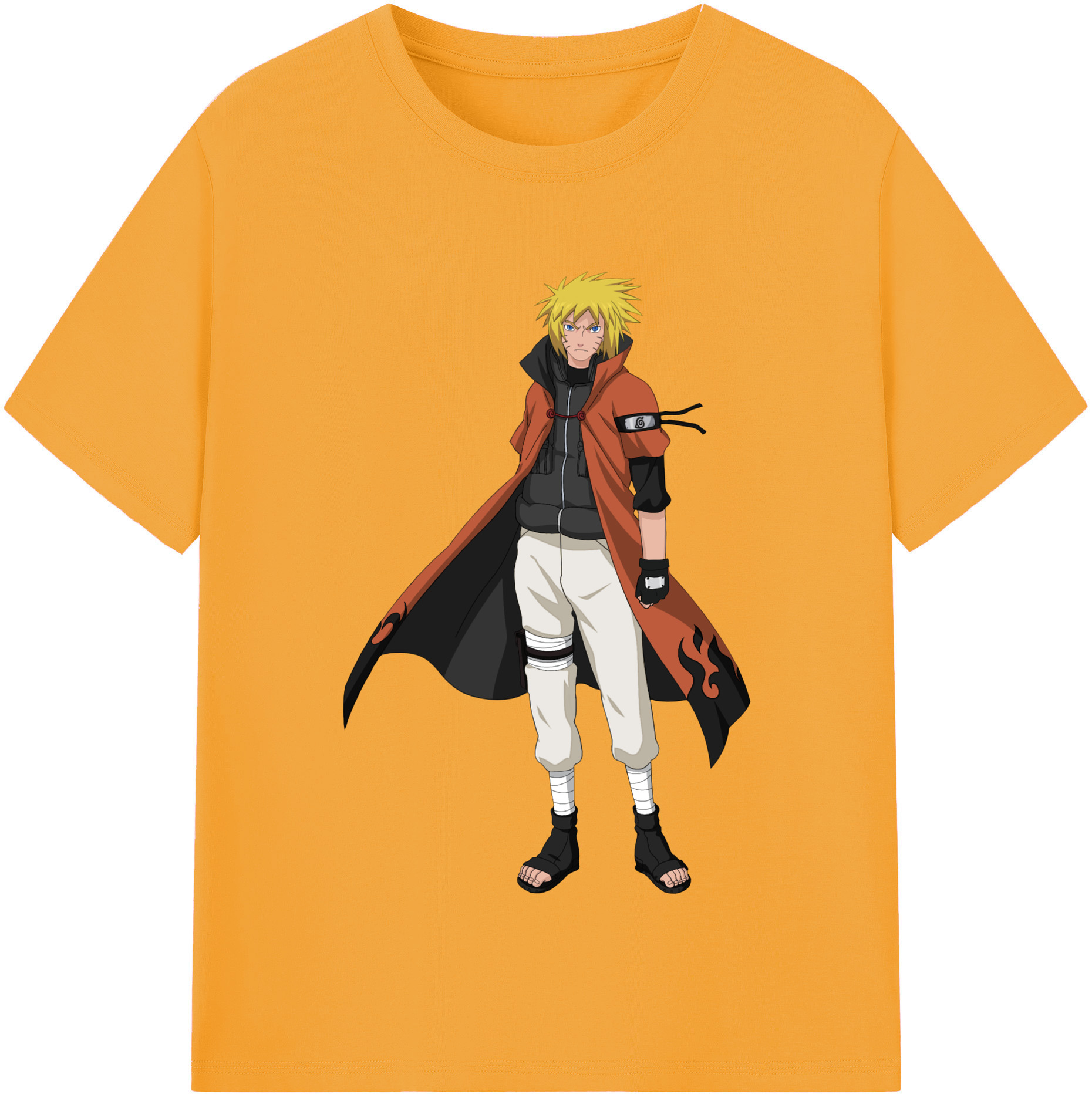 （画像用） NARUTO -ナルト- うずまき ナルト Uzumaki Naruto 綿100％半袖Tシャツ（フロントプリント）