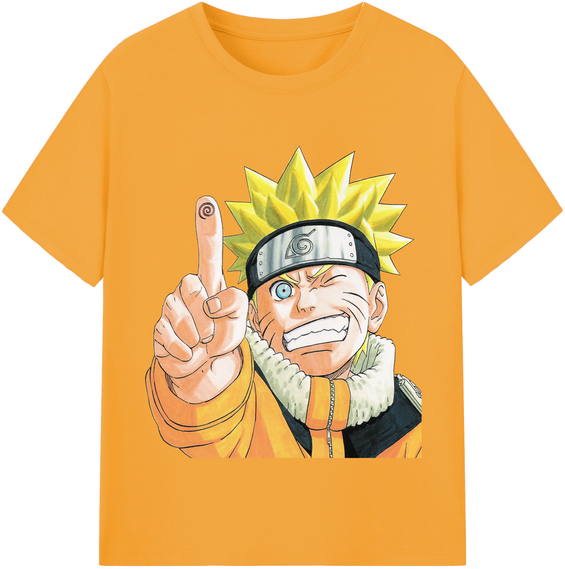 （画像用） NARUTO -ナルト- うずまき ナルト Uzumaki Naruto 綿100％半袖Tシャツ（フロントプリント）