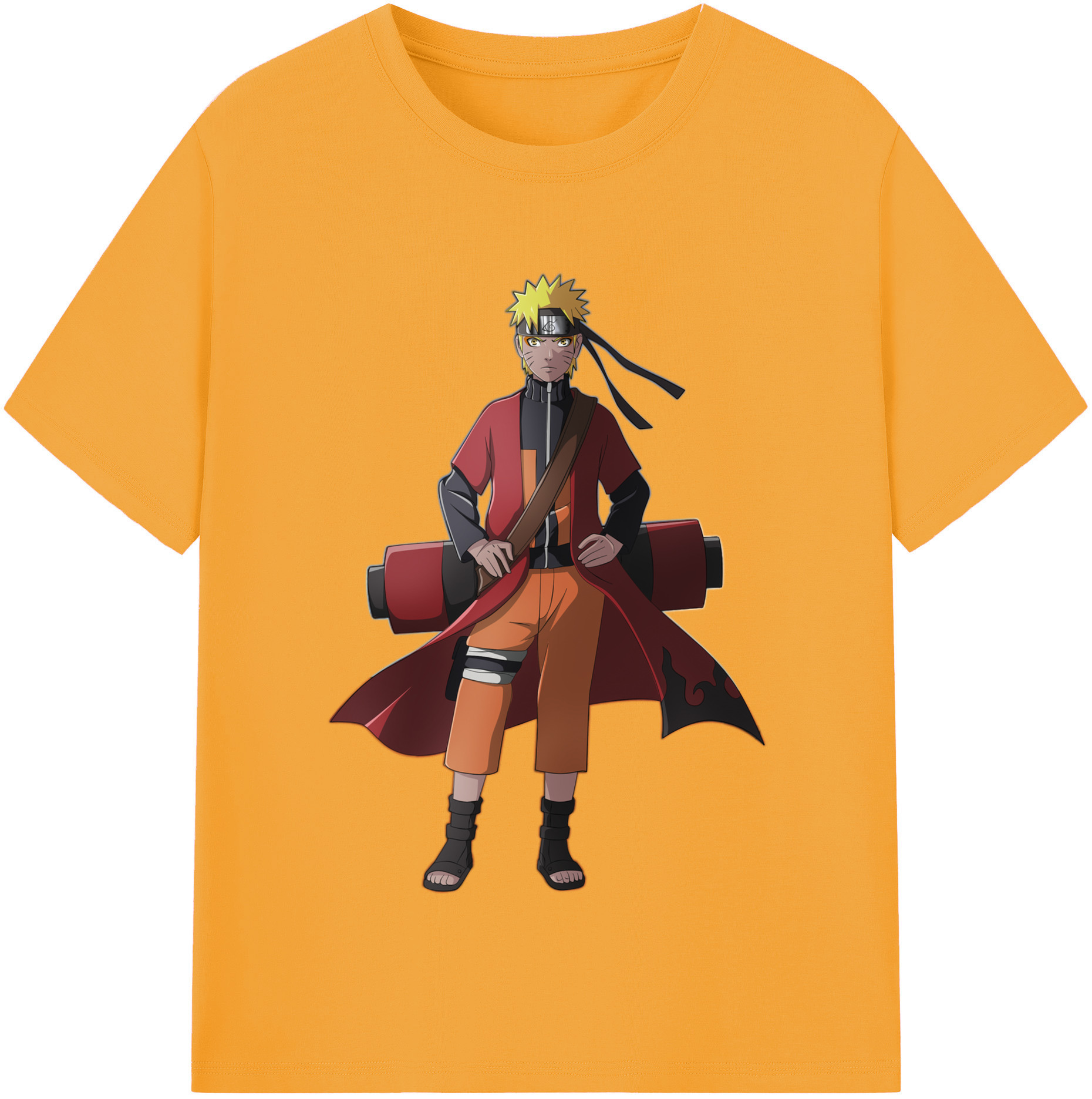 （画像用） NARUTO -ナルト- うずまき ナルト Uzumaki Naruto 綿100％半袖Tシャツ（フロントプリント）