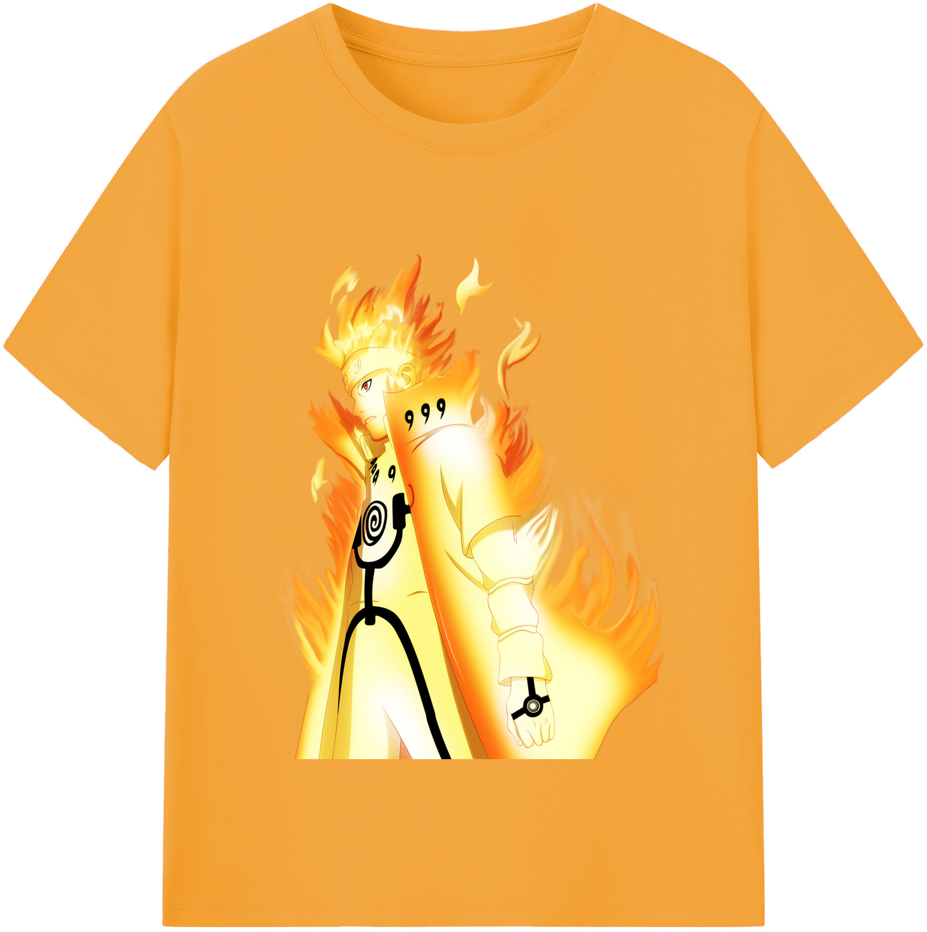 （画像用） NARUTO -ナルト- うずまき ナルト Uzumaki Naruto 綿100％半袖Tシャツ（フロントプリント）