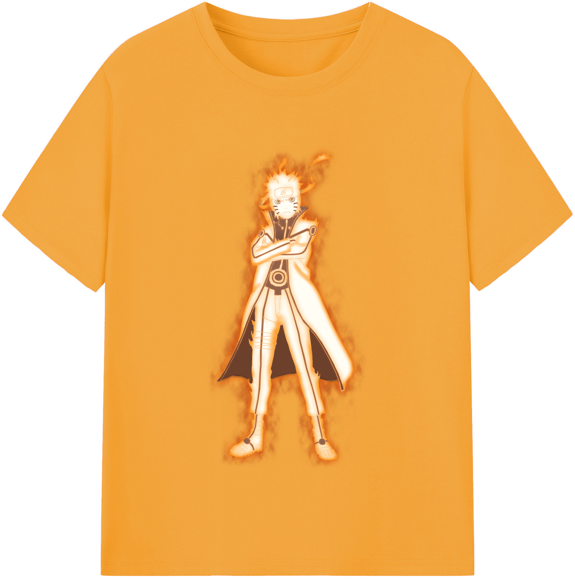 （画像用） NARUTO -ナルト- うずまき ナルト Uzumaki Naruto 綿100％半袖Tシャツ（フロントプリント）