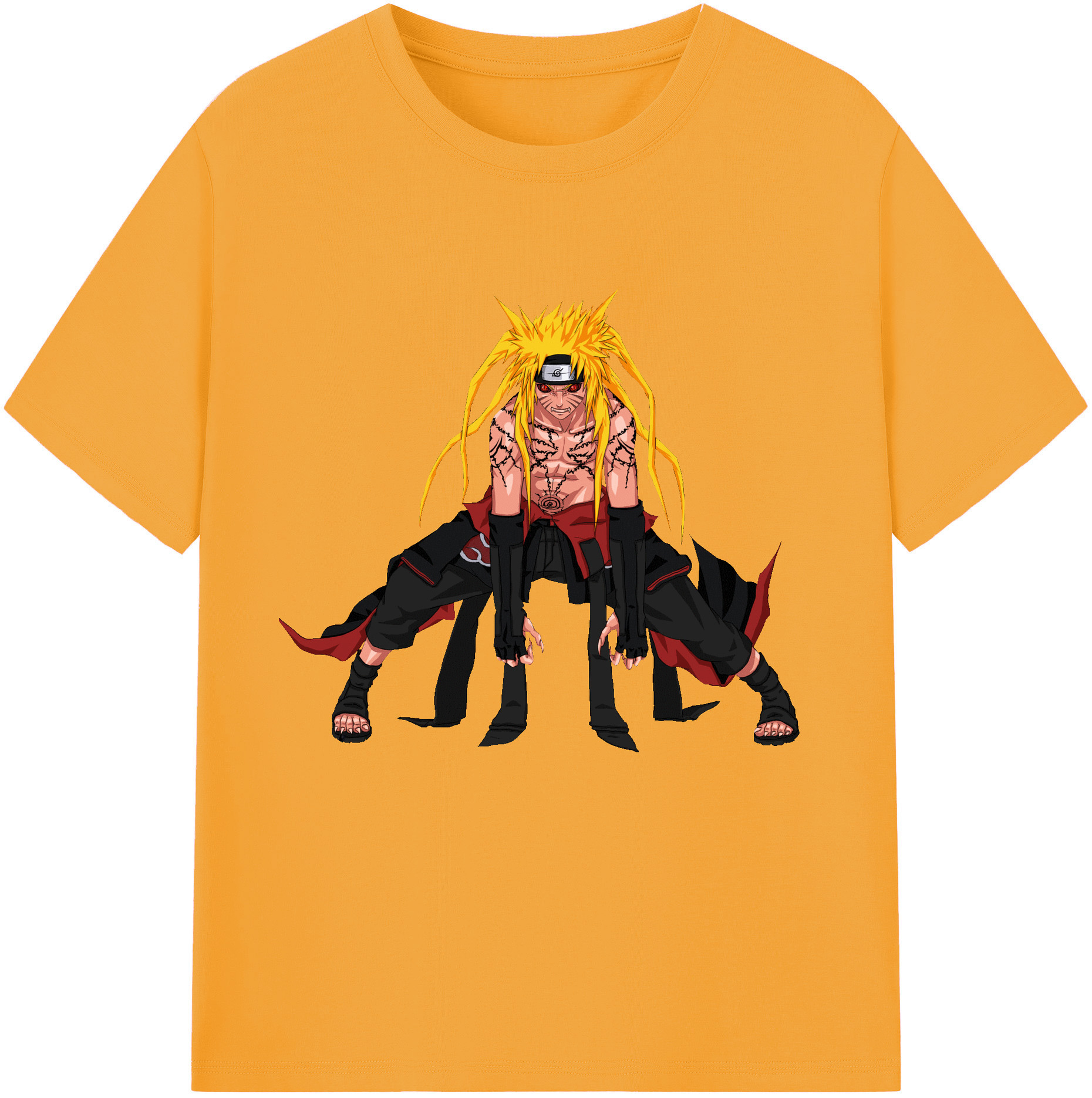 （画像用） NARUTO -ナルト- うずまき ナルト Uzumaki Naruto 綿100％半袖Tシャツ（フロントプリント）