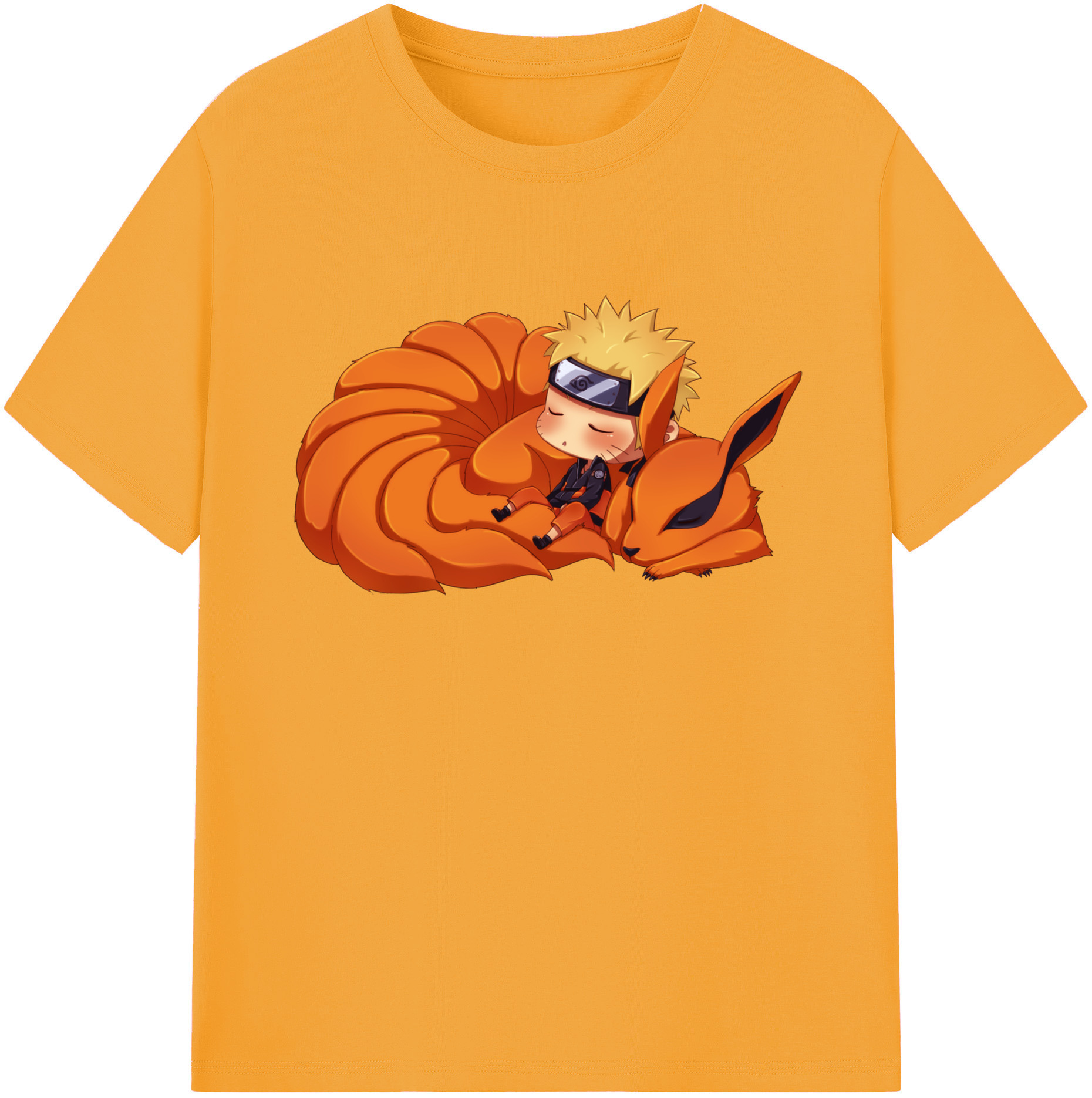 （画像用） NARUTO -ナルト- うずまき ナルト Uzumaki Naruto 綿100％半袖Tシャツ（フロントプリント）