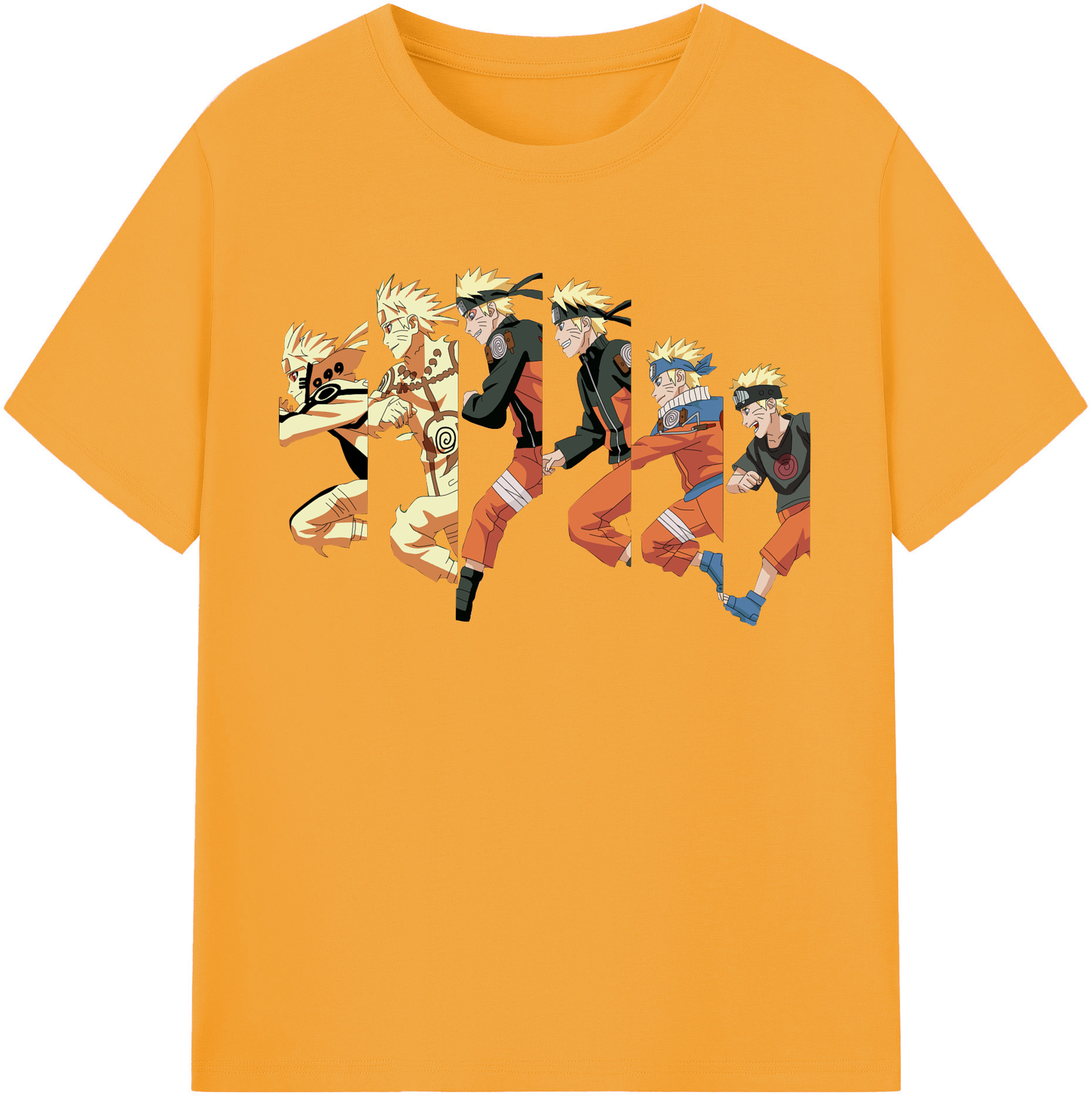 （画像用） NARUTO -ナルト- うずまき ナルト Uzumaki Naruto 綿100％半袖Tシャツ（フロントプリント）