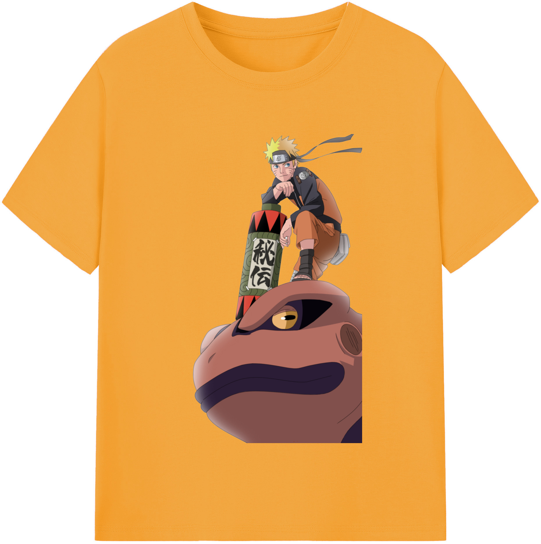 （画像用） NARUTO -ナルト- うずまき ナルト Uzumaki Naruto 綿100％半袖Tシャツ（フロントプリント）