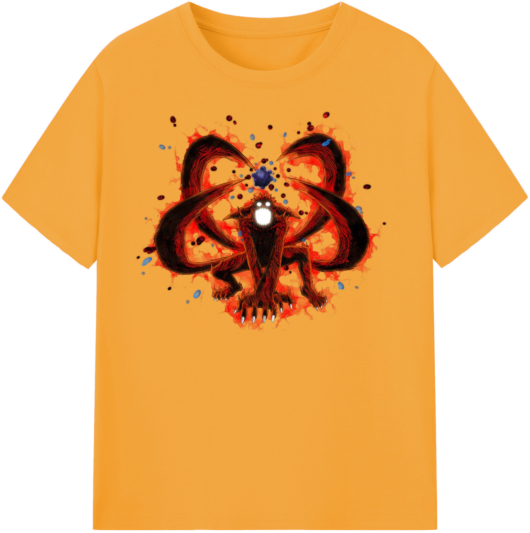 （画像用） NARUTO -ナルト- うずまき ナルト Uzumaki Naruto 綿100％半袖Tシャツ（フロントプリント）