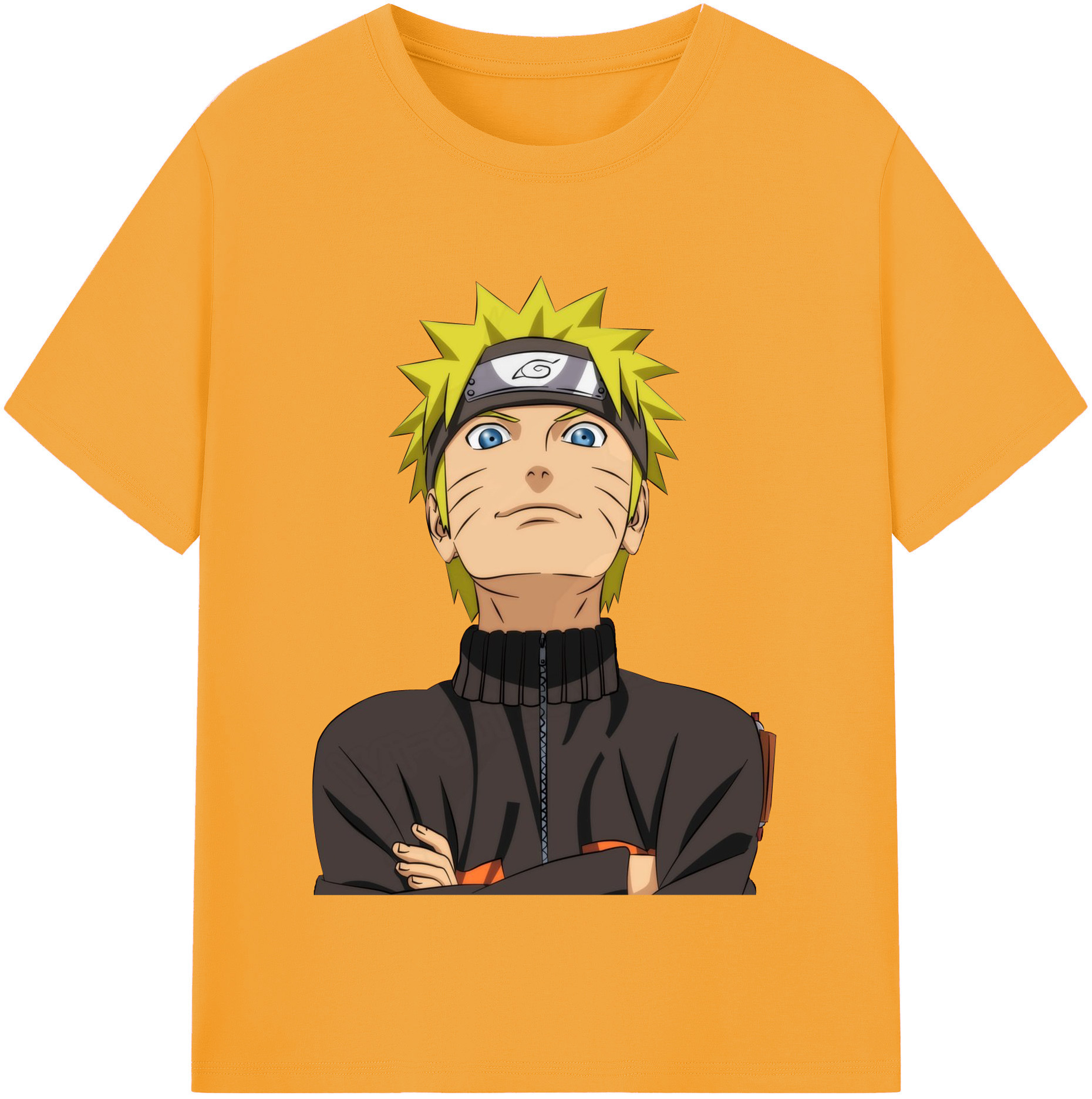 （画像用） NARUTO -ナルト- うずまき ナルト Uzumaki Naruto 綿100％半袖Tシャツ（フロントプリント）