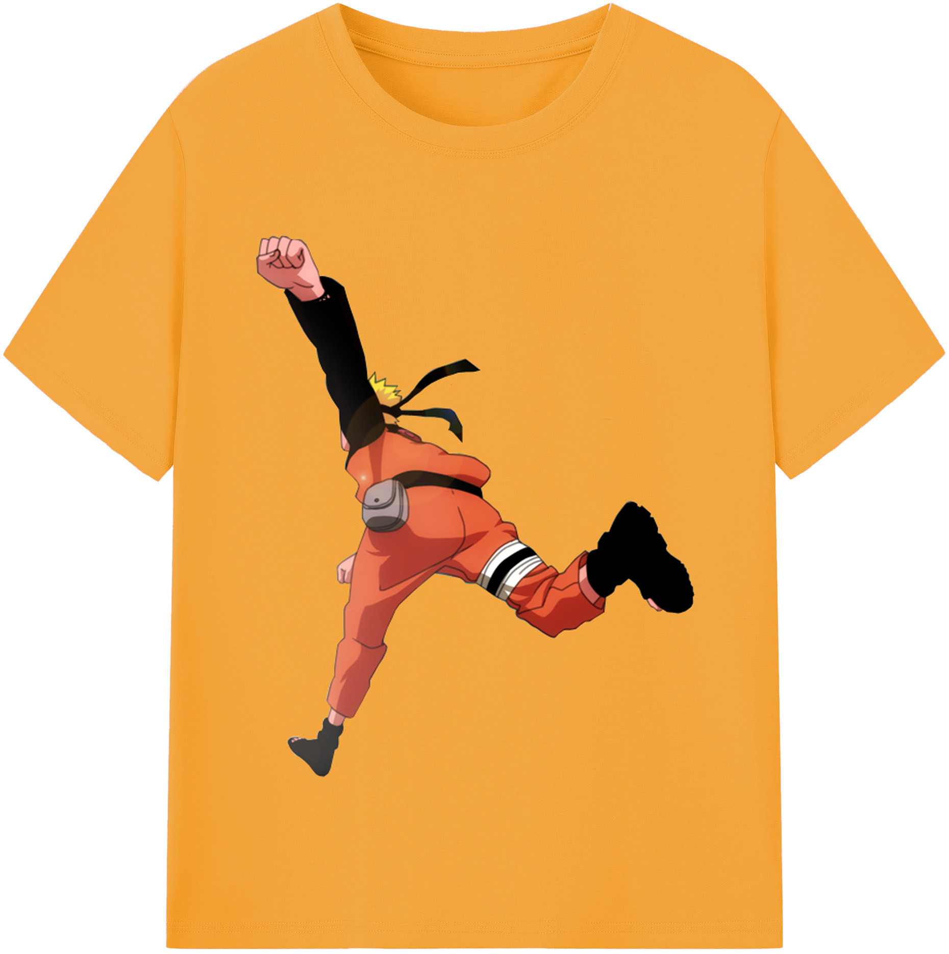 （画像用） NARUTO -ナルト- うずまき ナルト Uzumaki Naruto 綿100％半袖Tシャツ（フロントプリント）