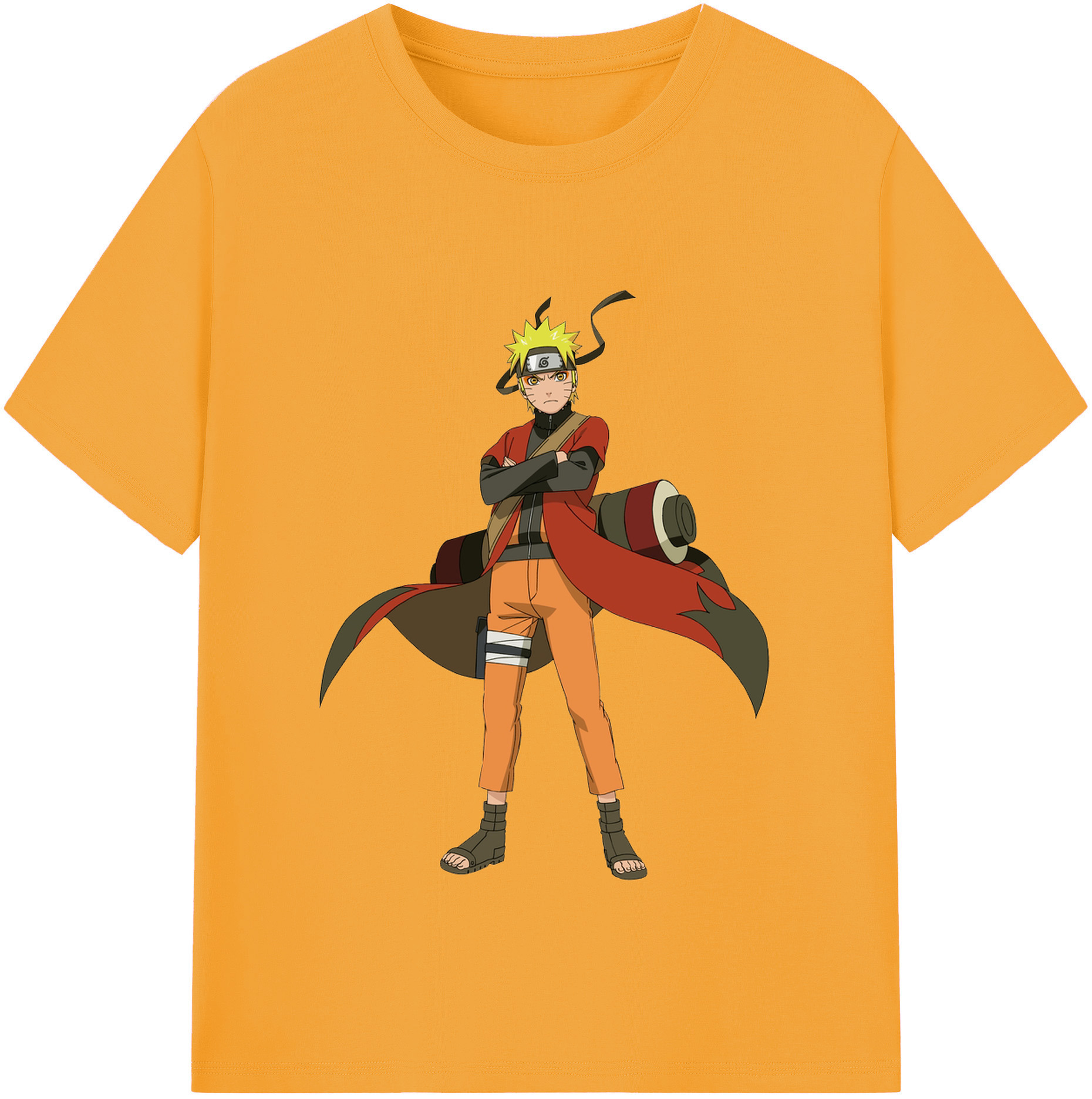 （画像用） NARUTO -ナルト- うずまき ナルト Uzumaki Naruto 綿100％半袖Tシャツ（フロントプリント）