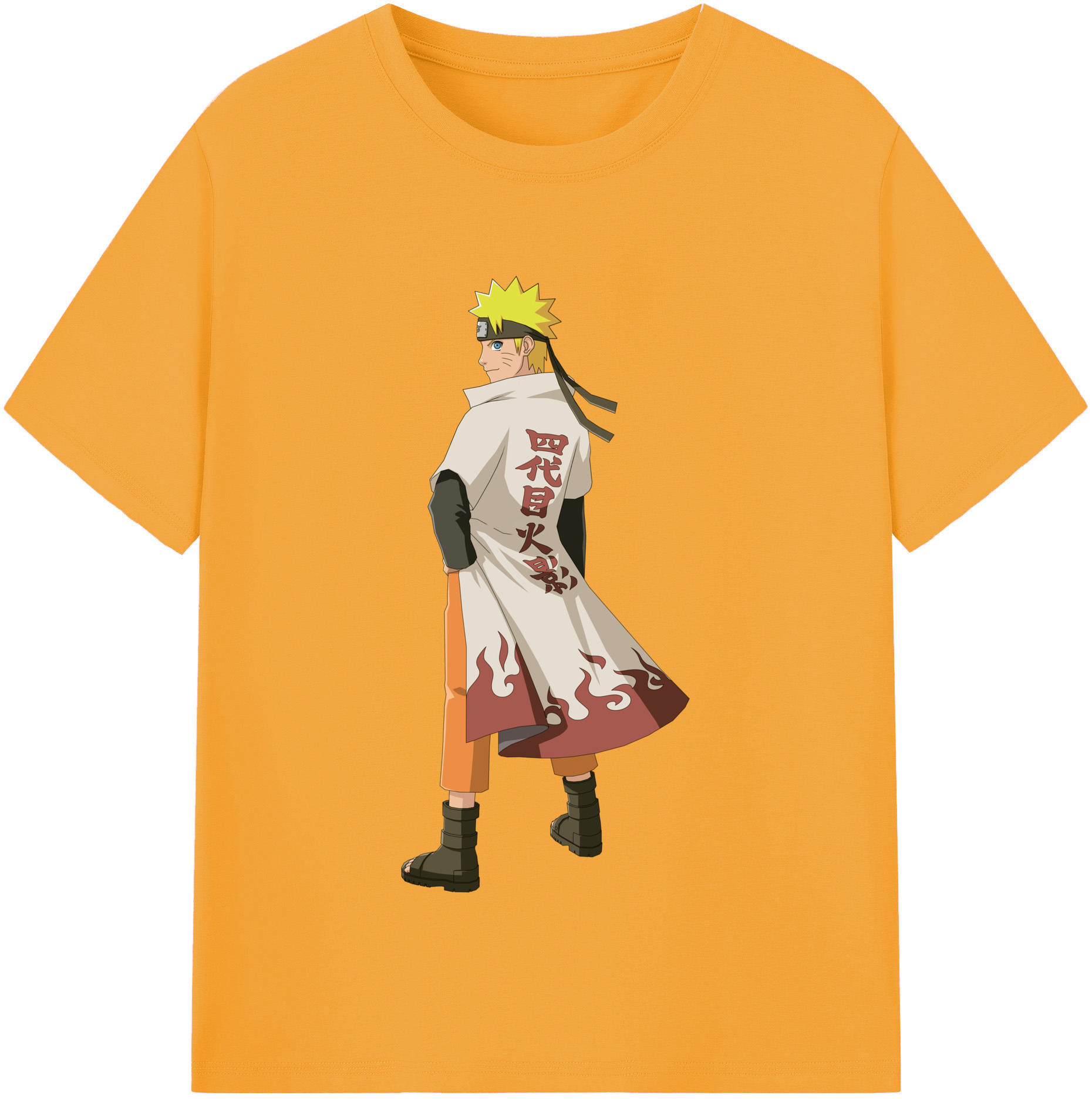 （画像用） NARUTO -ナルト- うずまき ナルト Uzumaki Naruto 綿100％半袖Tシャツ（フロントプリント）