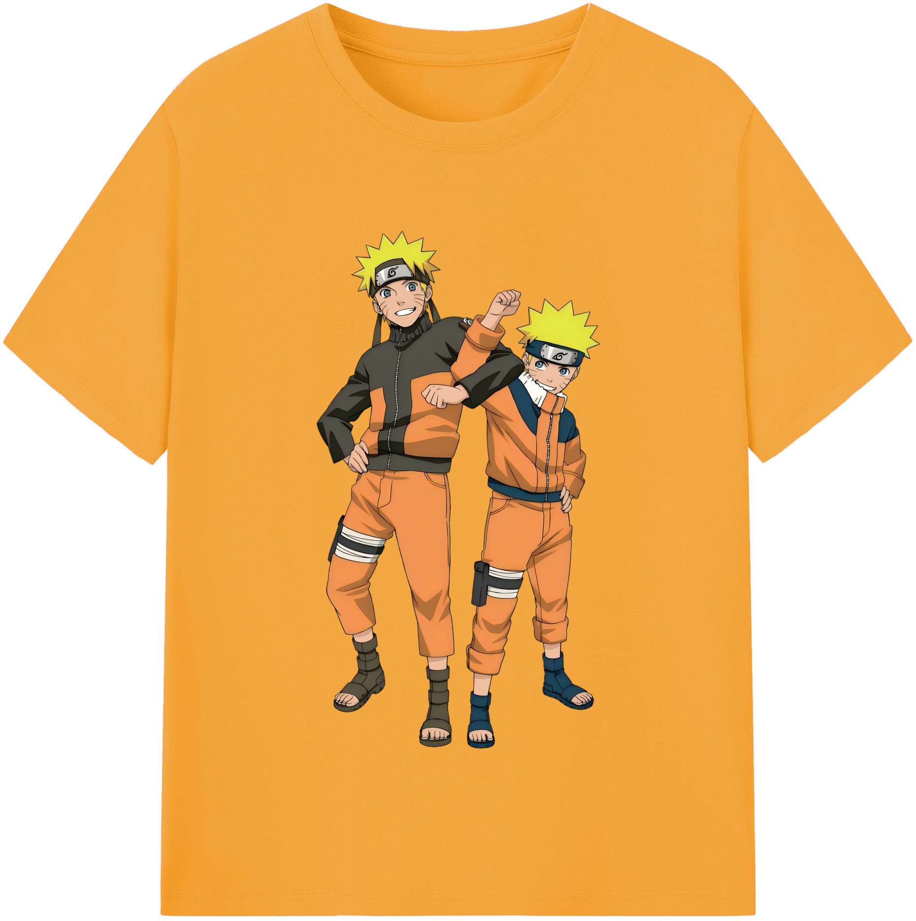 （画像用） NARUTO -ナルト- うずまき ナルト Uzumaki Naruto 綿100％半袖Tシャツ（フロントプリント）
