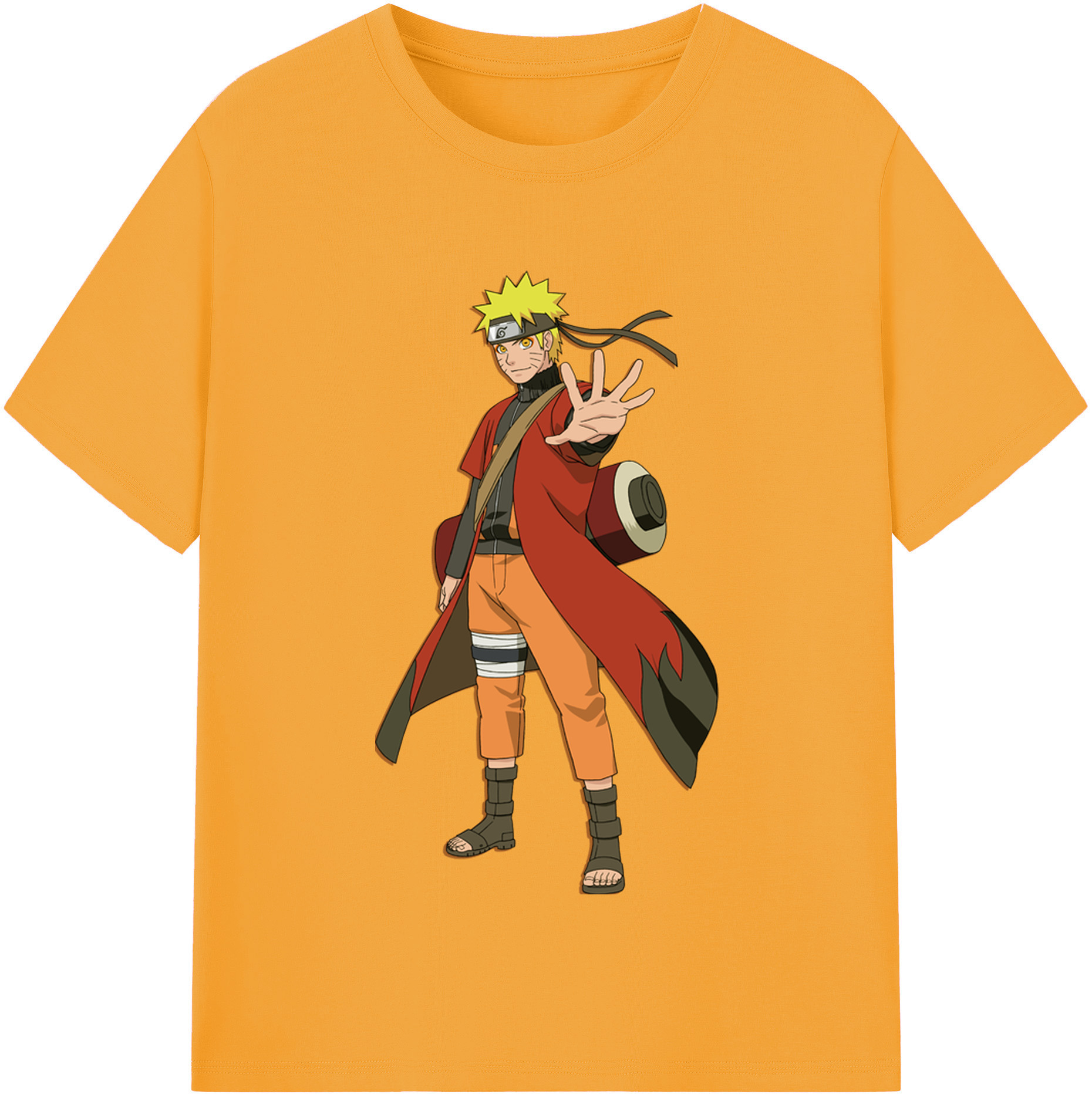 （画像用） NARUTO -ナルト- うずまき ナルト Uzumaki Naruto 綿100％半袖Tシャツ（フロントプリント）
