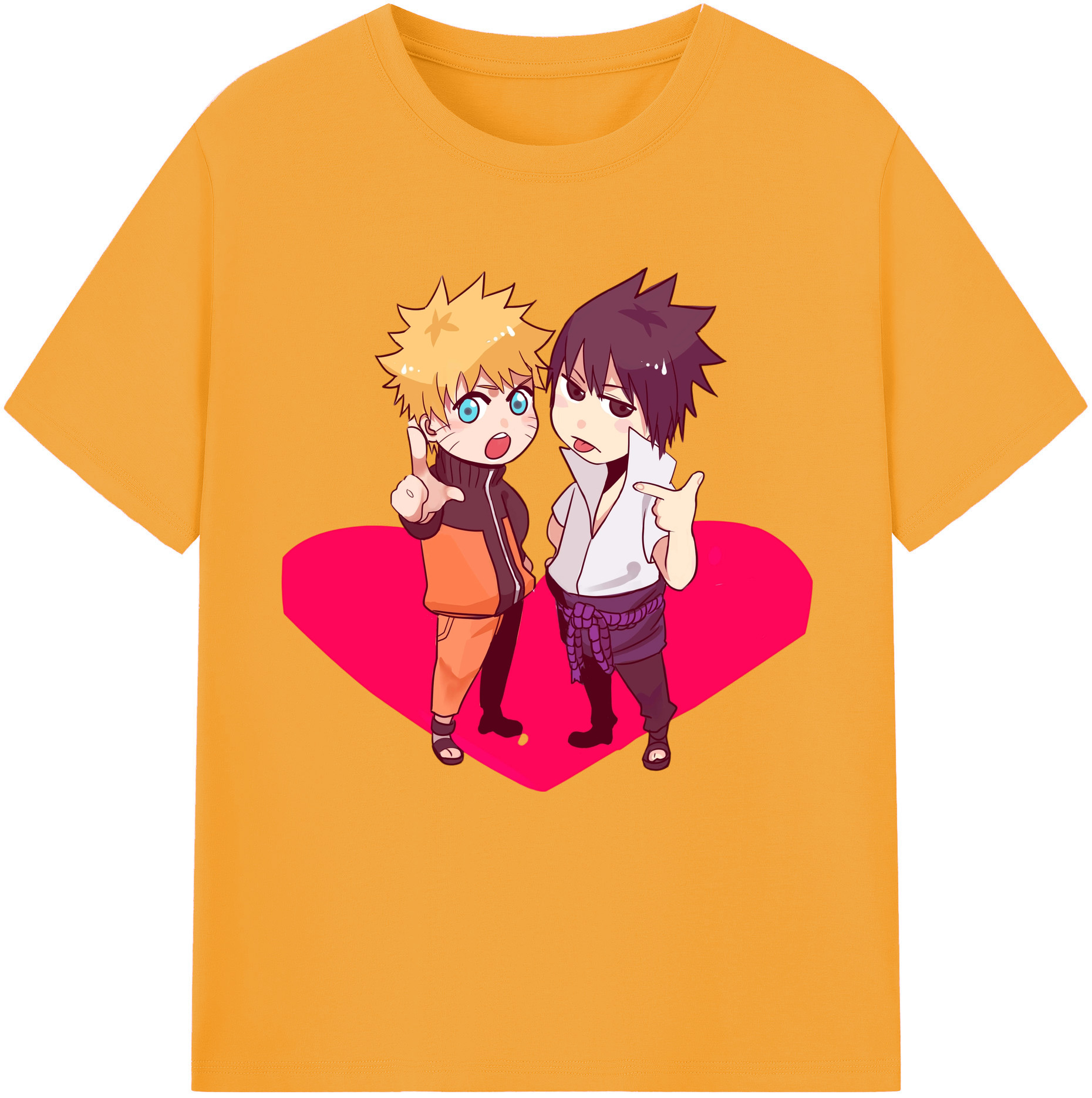 （画像用） NARUTO -ナルト- うずまき ナルト Uzumaki Naruto 綿100％半袖Tシャツ（フロントプリント）