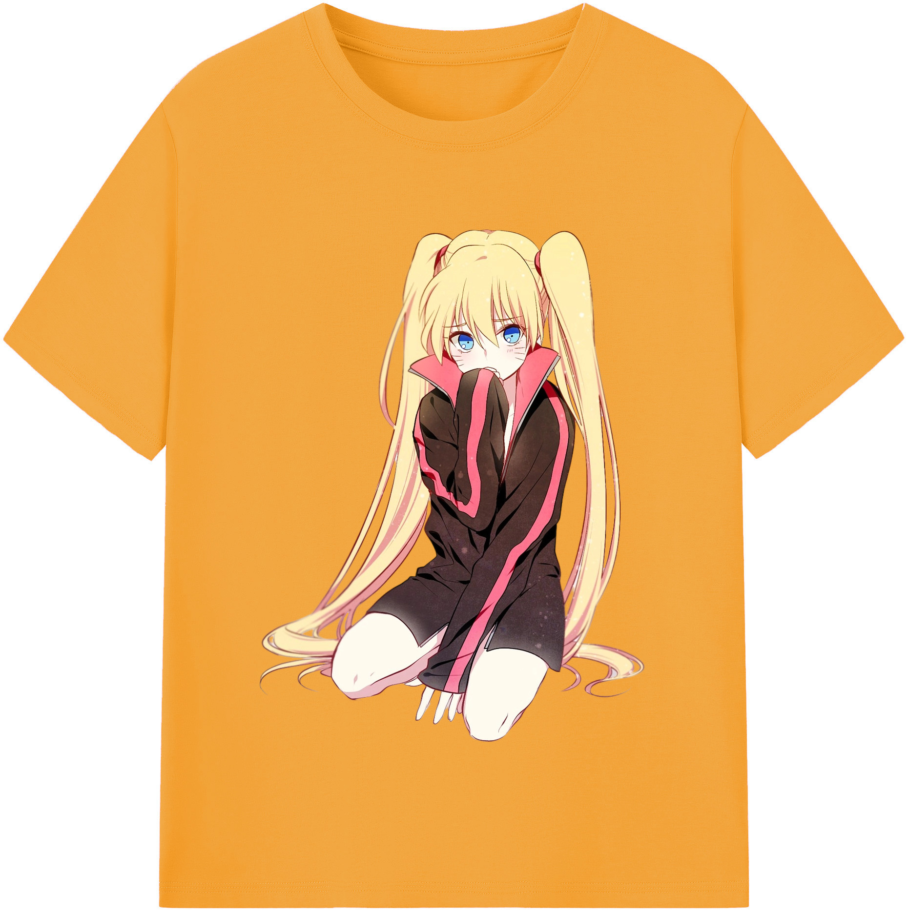 （画像用） NARUTO -ナルト- うずまき ナルト Uzumaki Naruto 綿100％半袖Tシャツ（フロントプリント）
