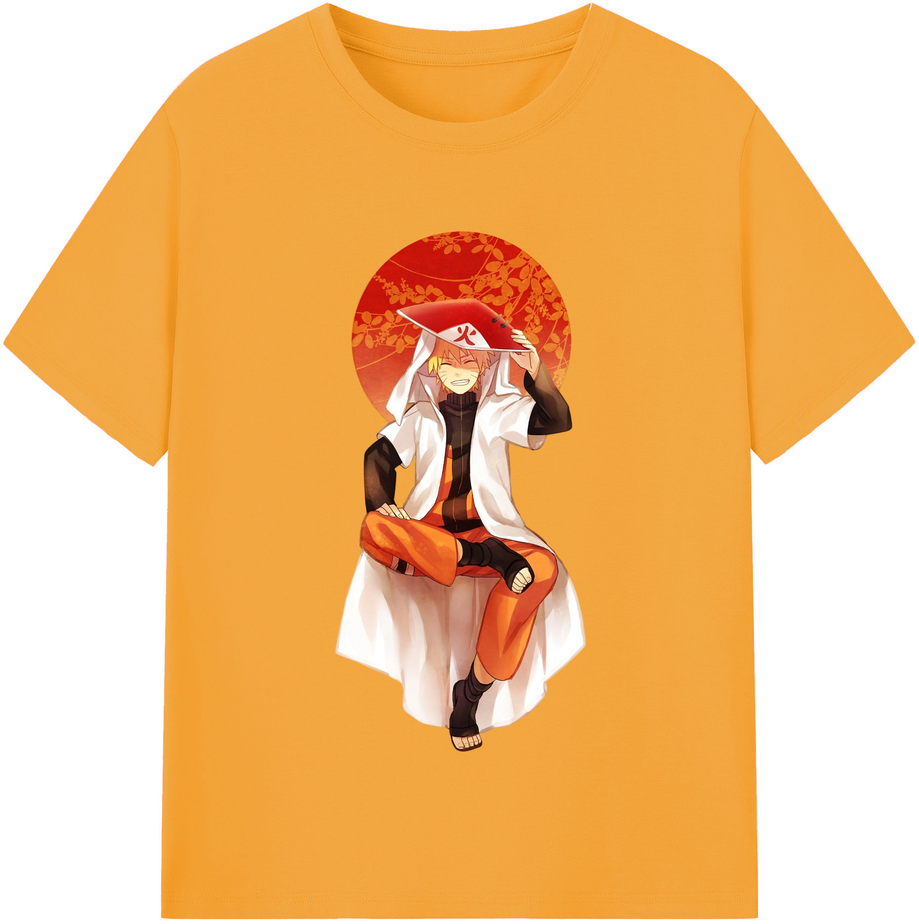 （画像用） NARUTO -ナルト- うずまき ナルト Uzumaki Naruto 綿100％半袖Tシャツ（フロントプリント）