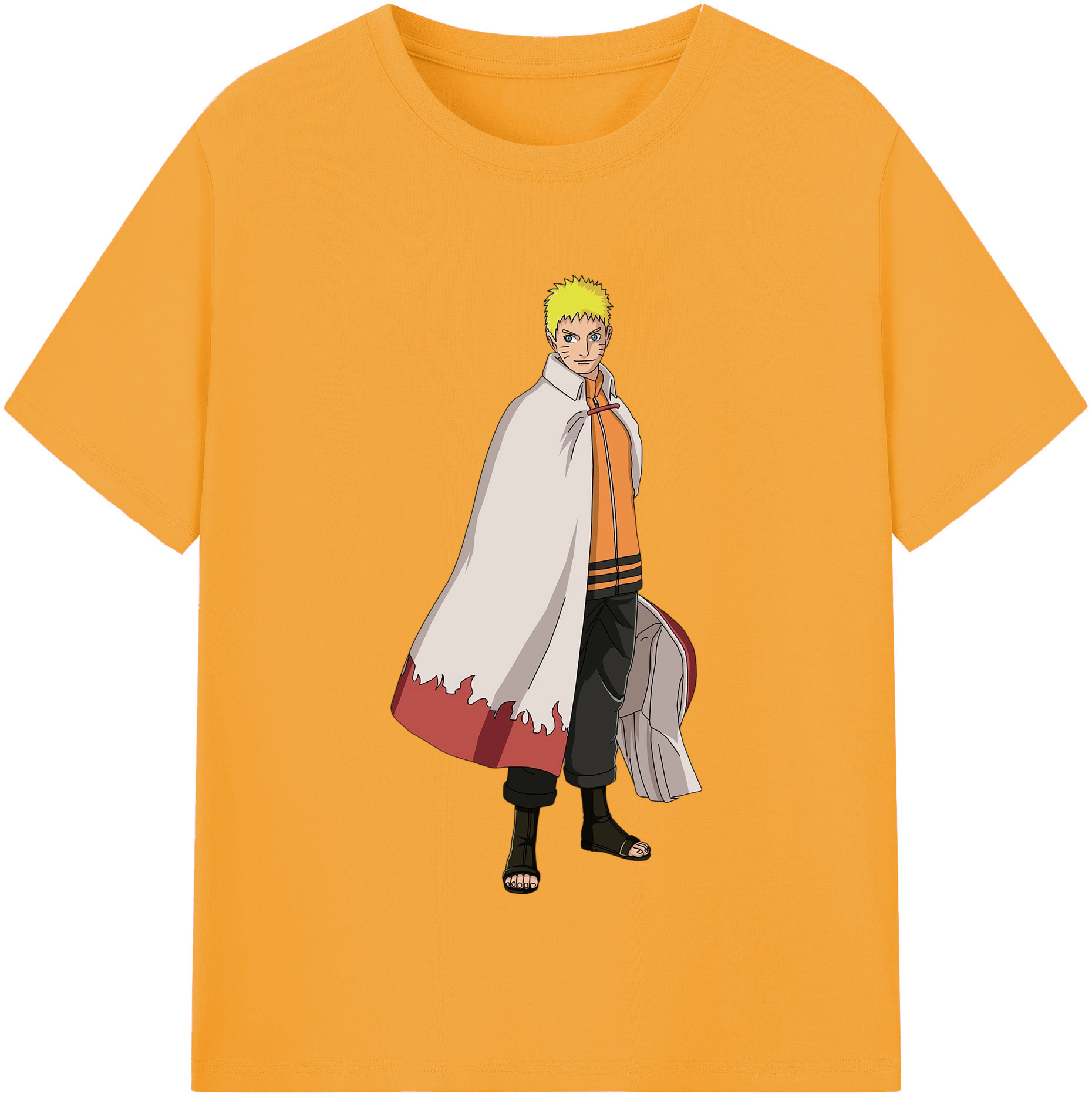 （画像用） NARUTO -ナルト- うずまき ナルト Uzumaki Naruto 綿100％半袖Tシャツ（フロントプリント）