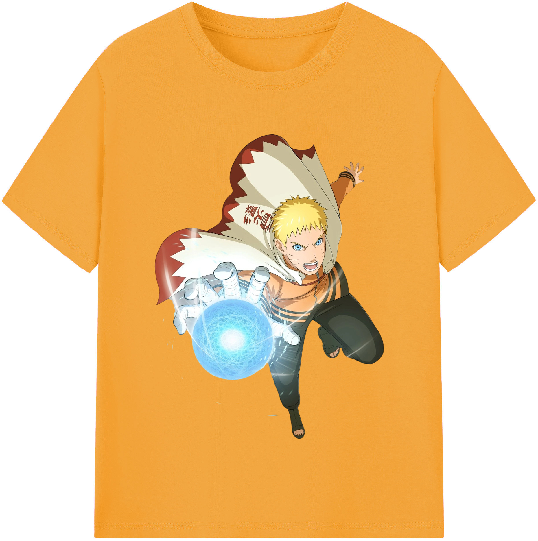 （画像用） NARUTO -ナルト- うずまき ナルト Uzumaki Naruto 綿100％半袖Tシャツ（フロントプリント）