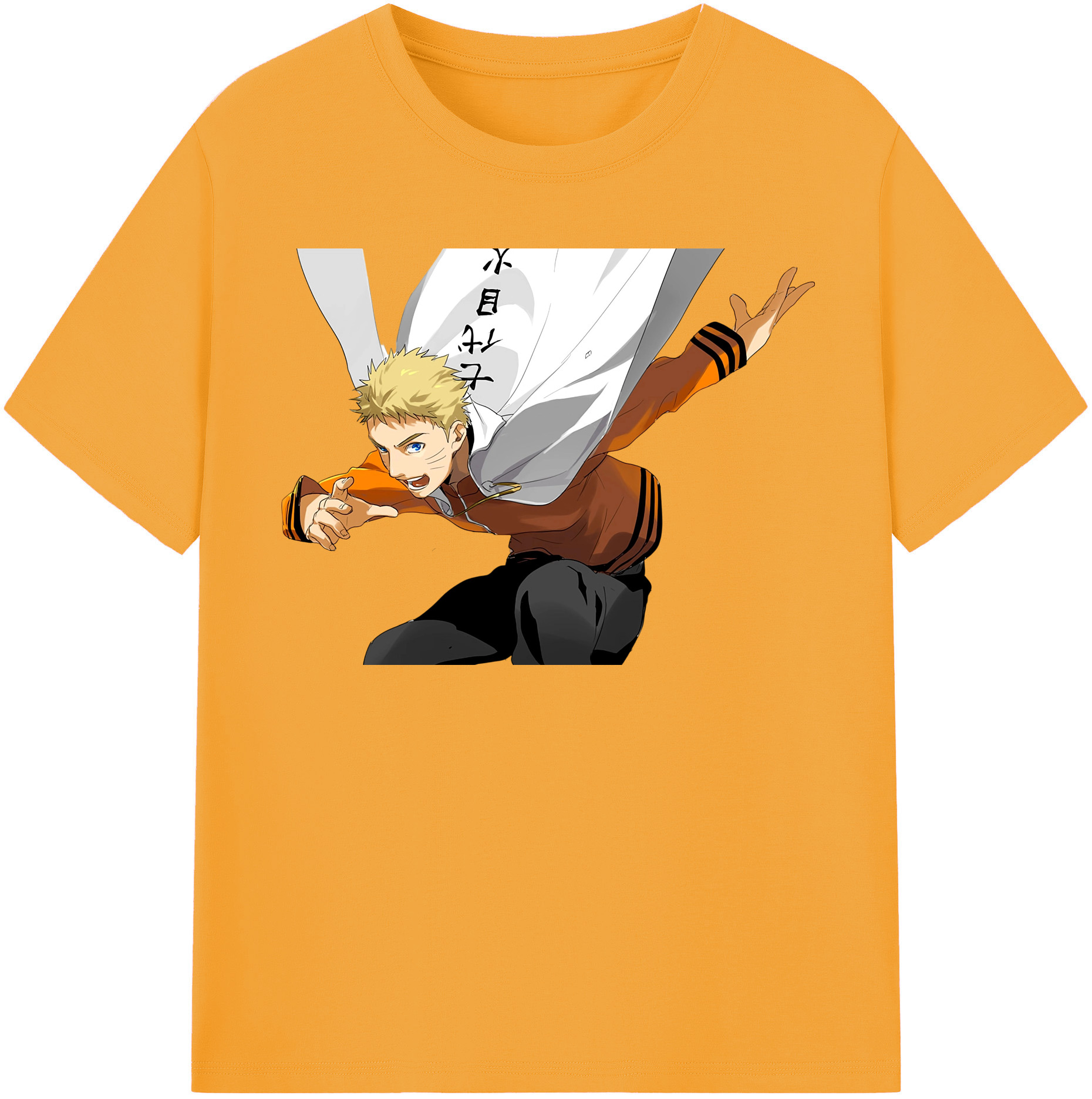 （画像用） NARUTO -ナルト- うずまき ナルト Uzumaki Naruto 綿100％半袖Tシャツ（フロントプリント）