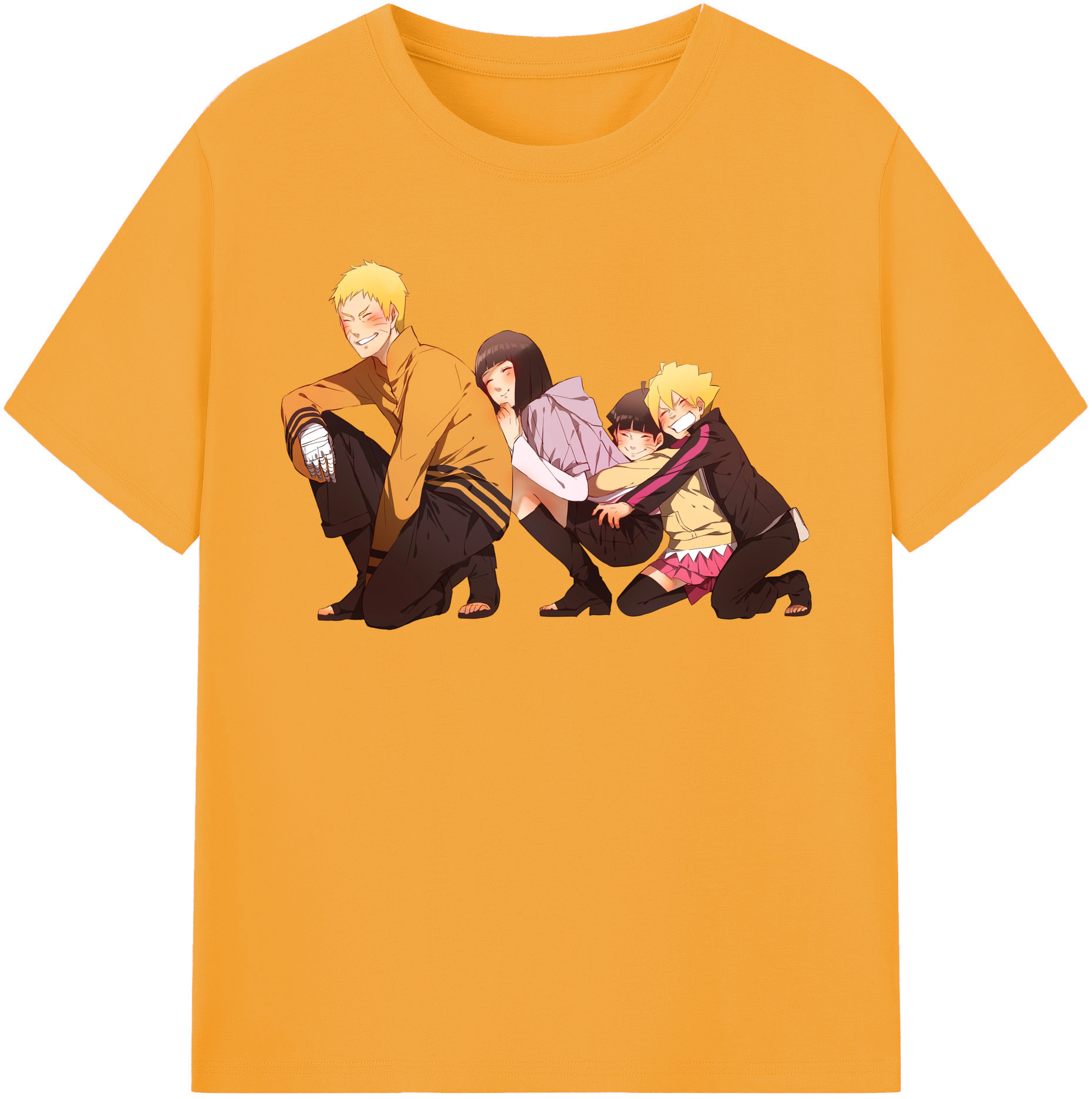（画像用） NARUTO -ナルト- うずまき ナルト Uzumaki Naruto 綿100％半袖Tシャツ（フロントプリント）