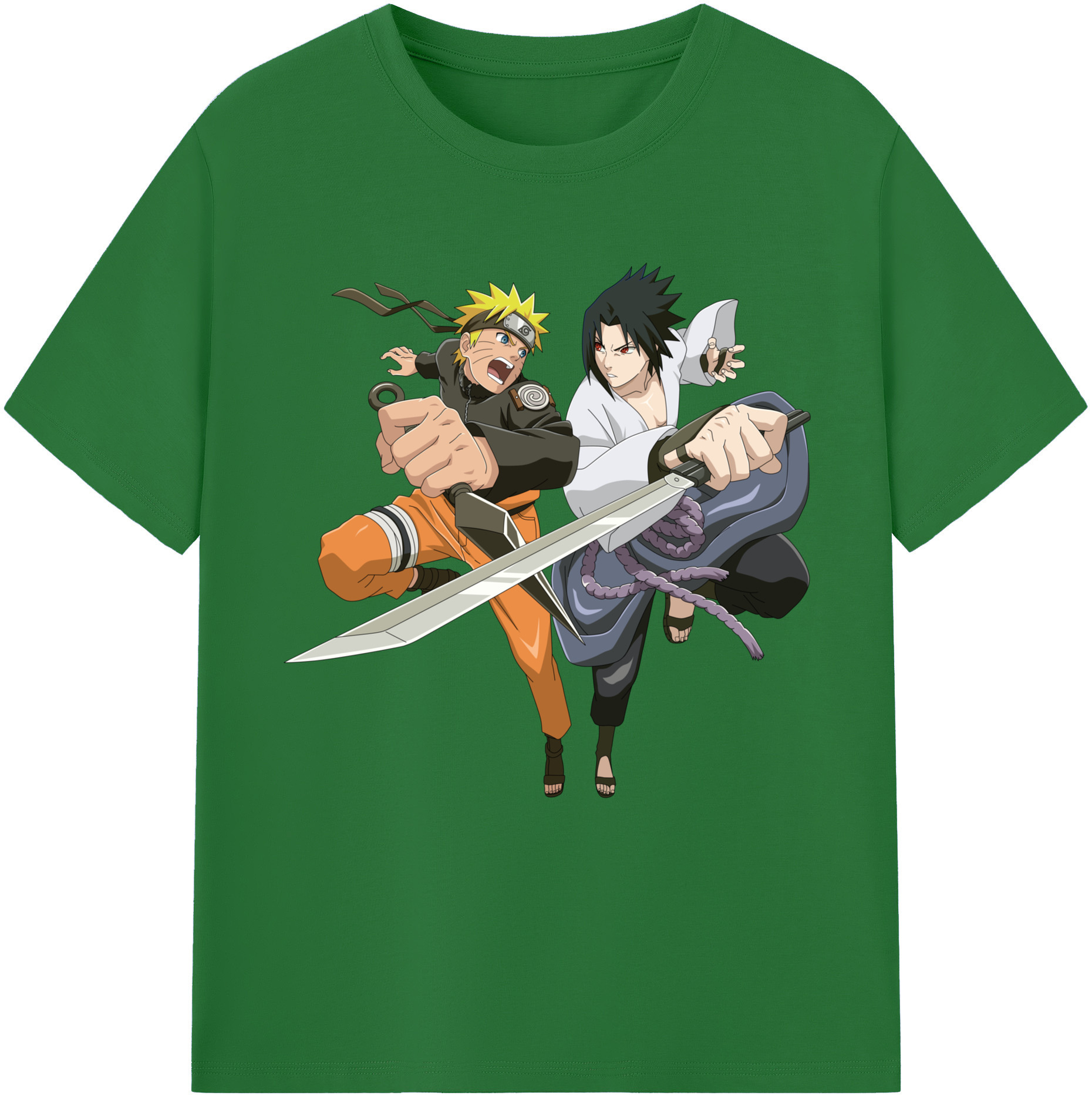 （画像用） NARUTO -ナルト- うずまき ナルト Uzumaki Naruto 綿100％半袖Tシャツ（フロントプリント）