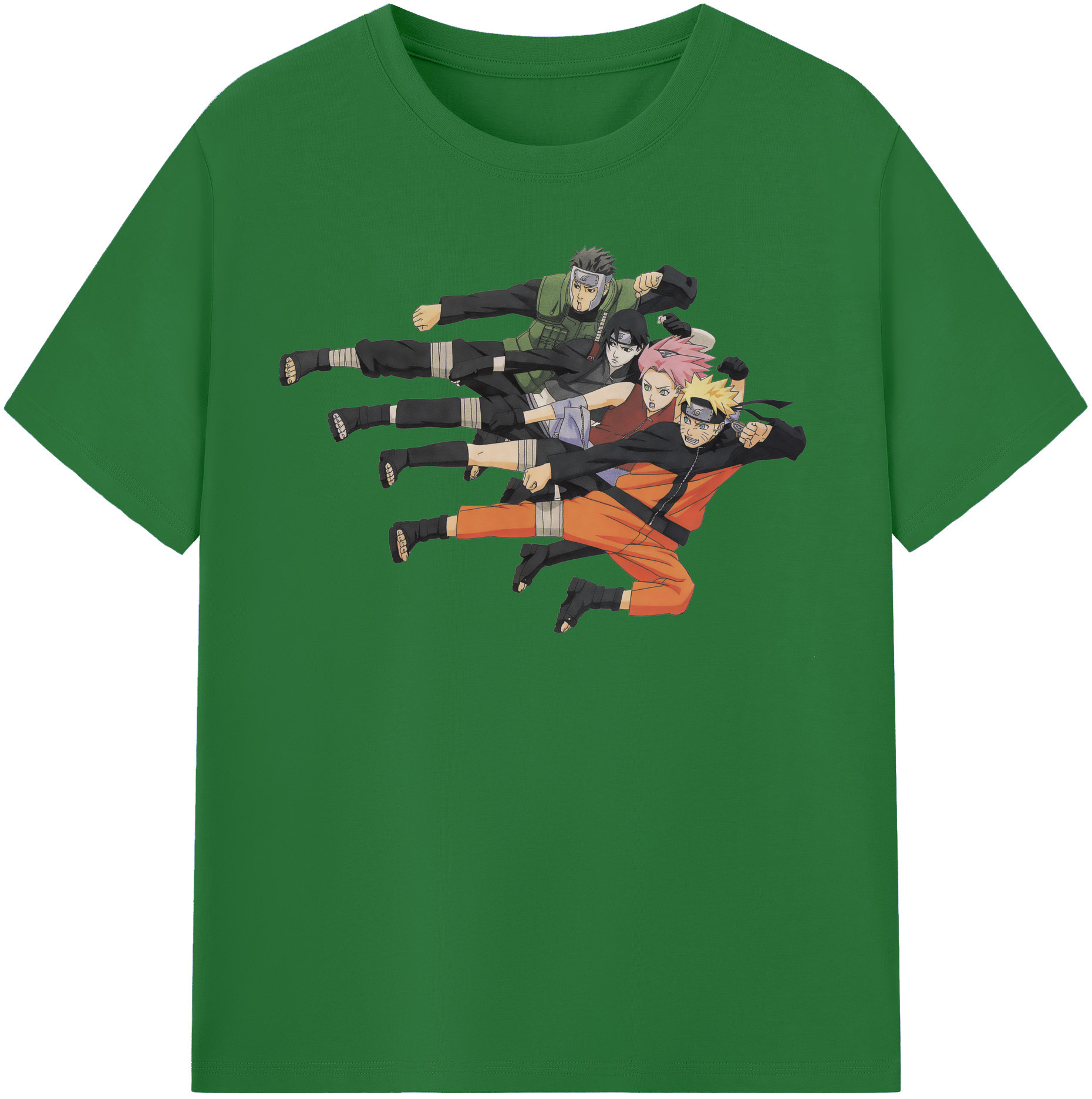 （画像用） NARUTO -ナルト- うずまき ナルト Uzumaki Naruto 綿100％半袖Tシャツ（フロントプリント）