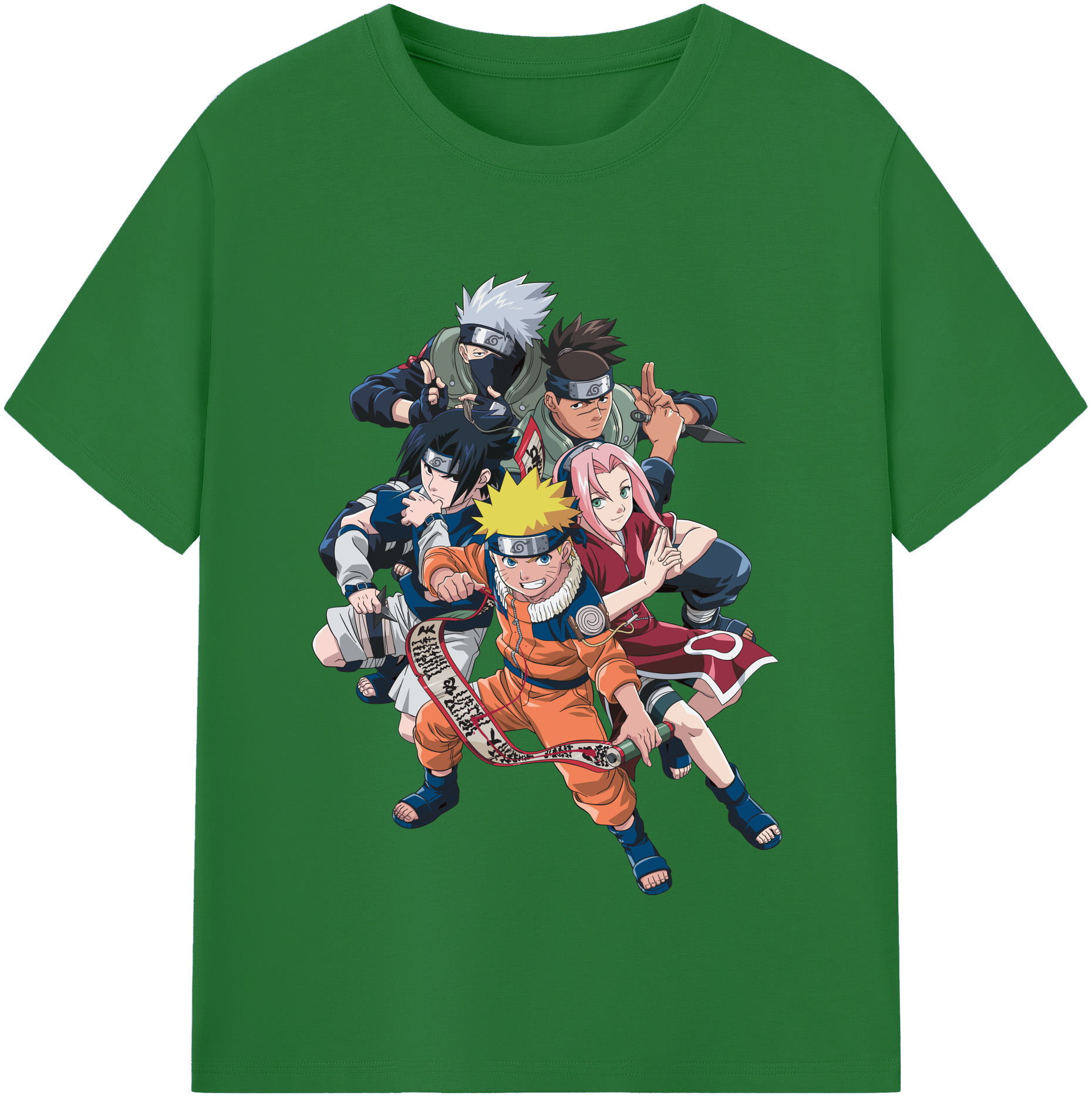 （画像用） NARUTO -ナルト- うずまき ナルト Uzumaki Naruto 綿100％半袖Tシャツ（フロントプリント）