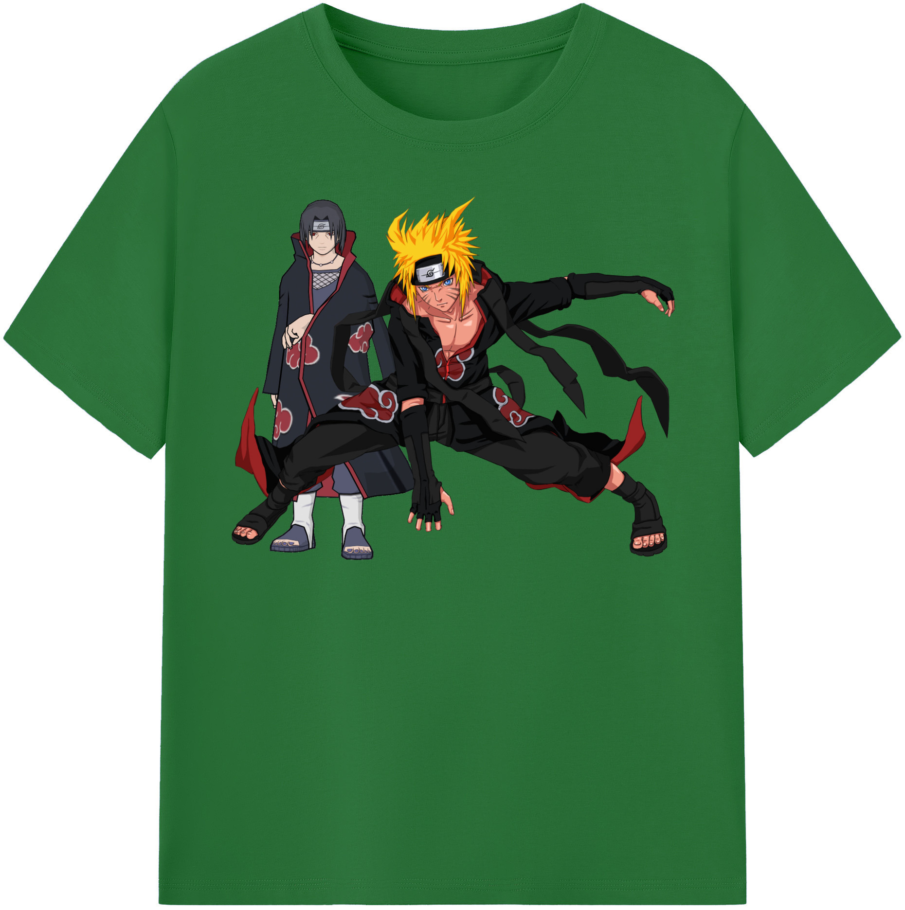 （画像用） NARUTO -ナルト- うずまき ナルト Uzumaki Naruto 綿100％半袖Tシャツ（フロントプリント）