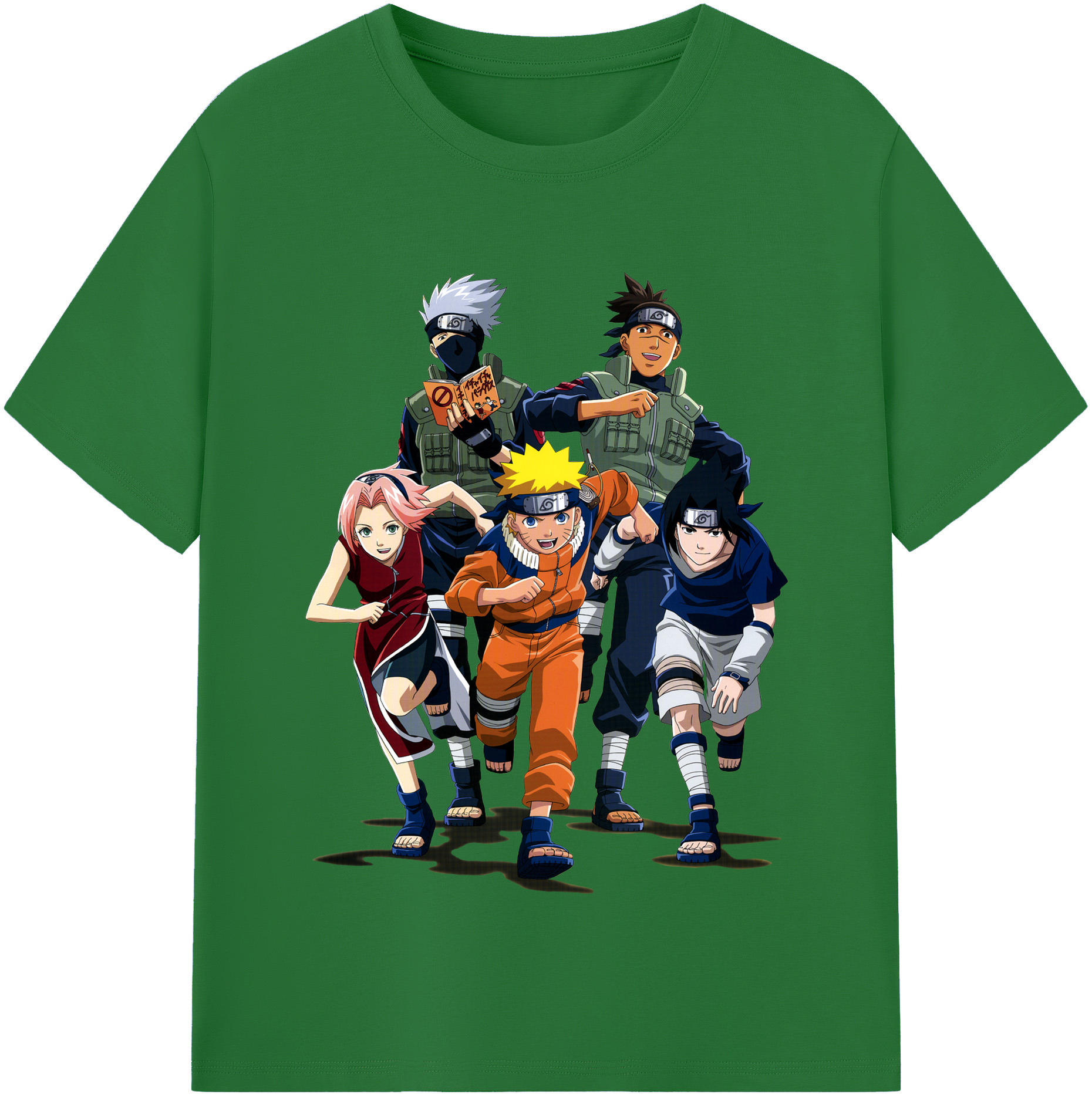（画像用） NARUTO -ナルト- うずまき ナルト Uzumaki Naruto 綿100％半袖Tシャツ（フロントプリント）