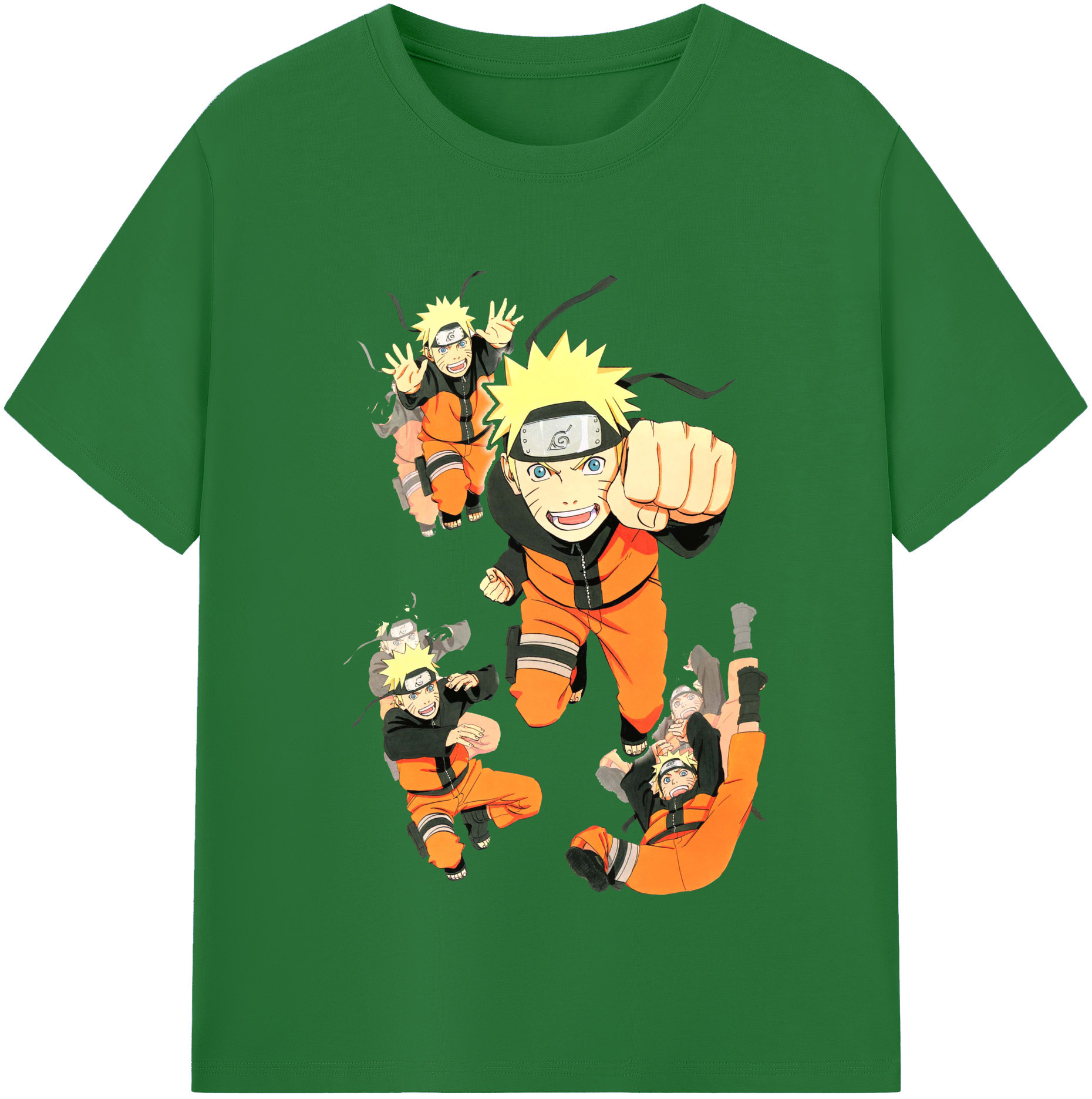（画像用） NARUTO -ナルト- うずまき ナルト Uzumaki Naruto 綿100％半袖Tシャツ（フロントプリント）