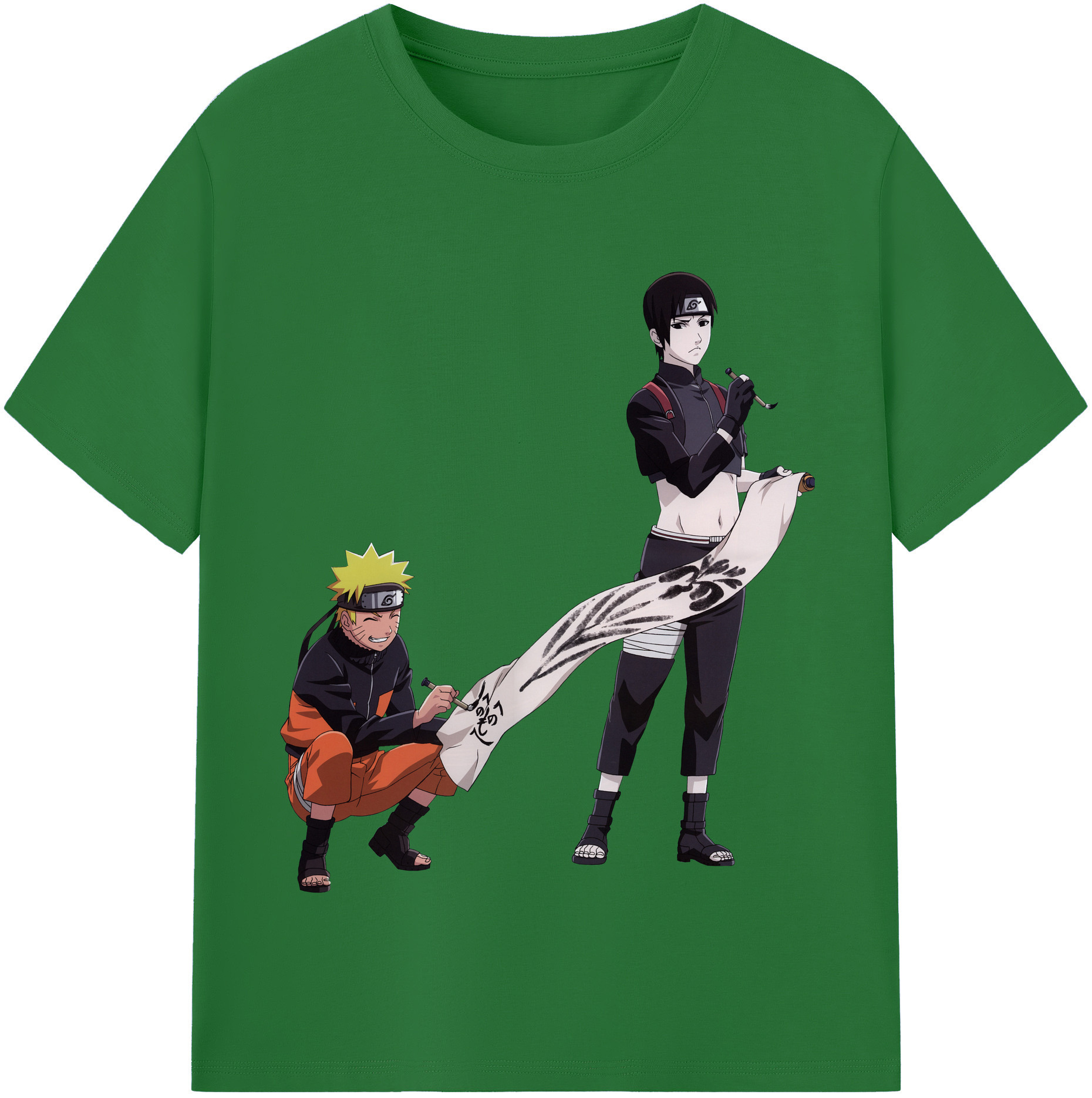 （画像用） NARUTO -ナルト- うずまき ナルト Uzumaki Naruto 綿100％半袖Tシャツ（フロントプリント）