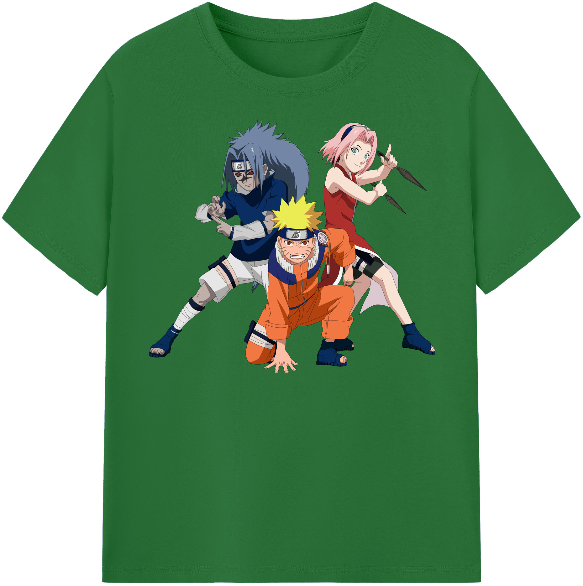 （画像用） NARUTO -ナルト- うずまき ナルト Uzumaki Naruto 綿100％半袖Tシャツ（フロントプリント）