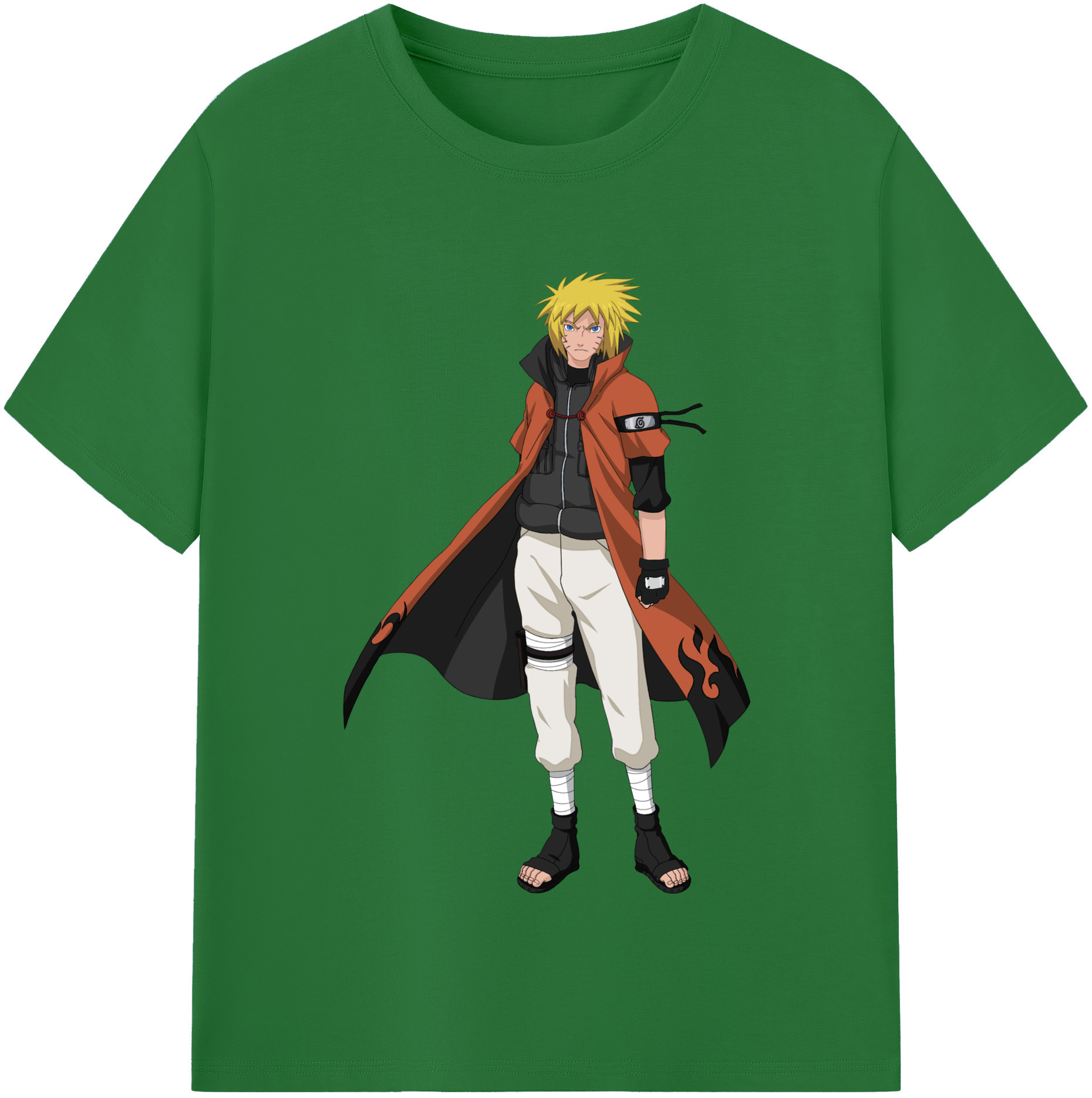 （画像用） NARUTO -ナルト- うずまき ナルト Uzumaki Naruto 綿100％半袖Tシャツ（フロントプリント）