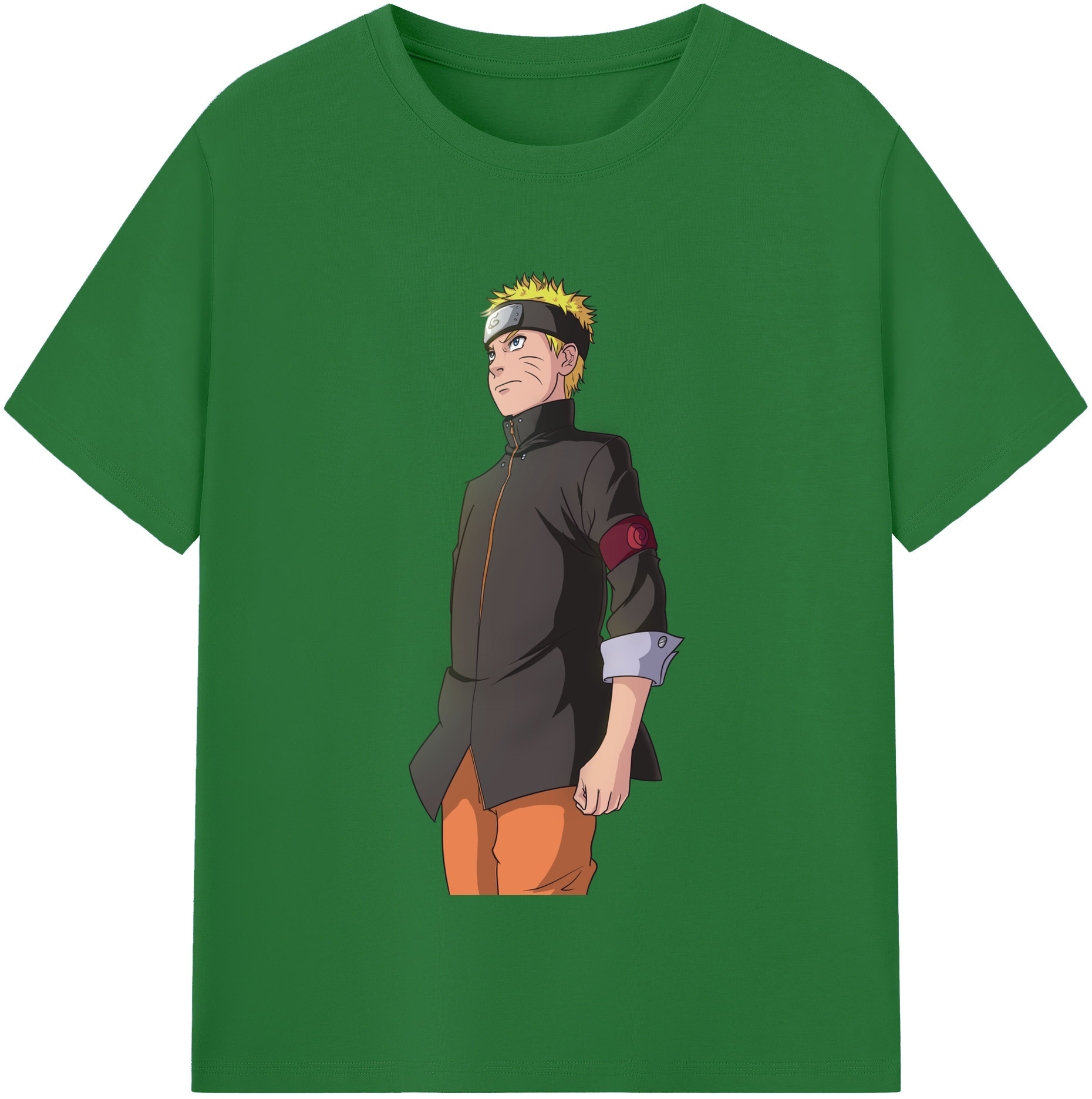 （画像用） NARUTO -ナルト- うずまき ナルト Uzumaki Naruto 綿100％半袖Tシャツ（フロントプリント）