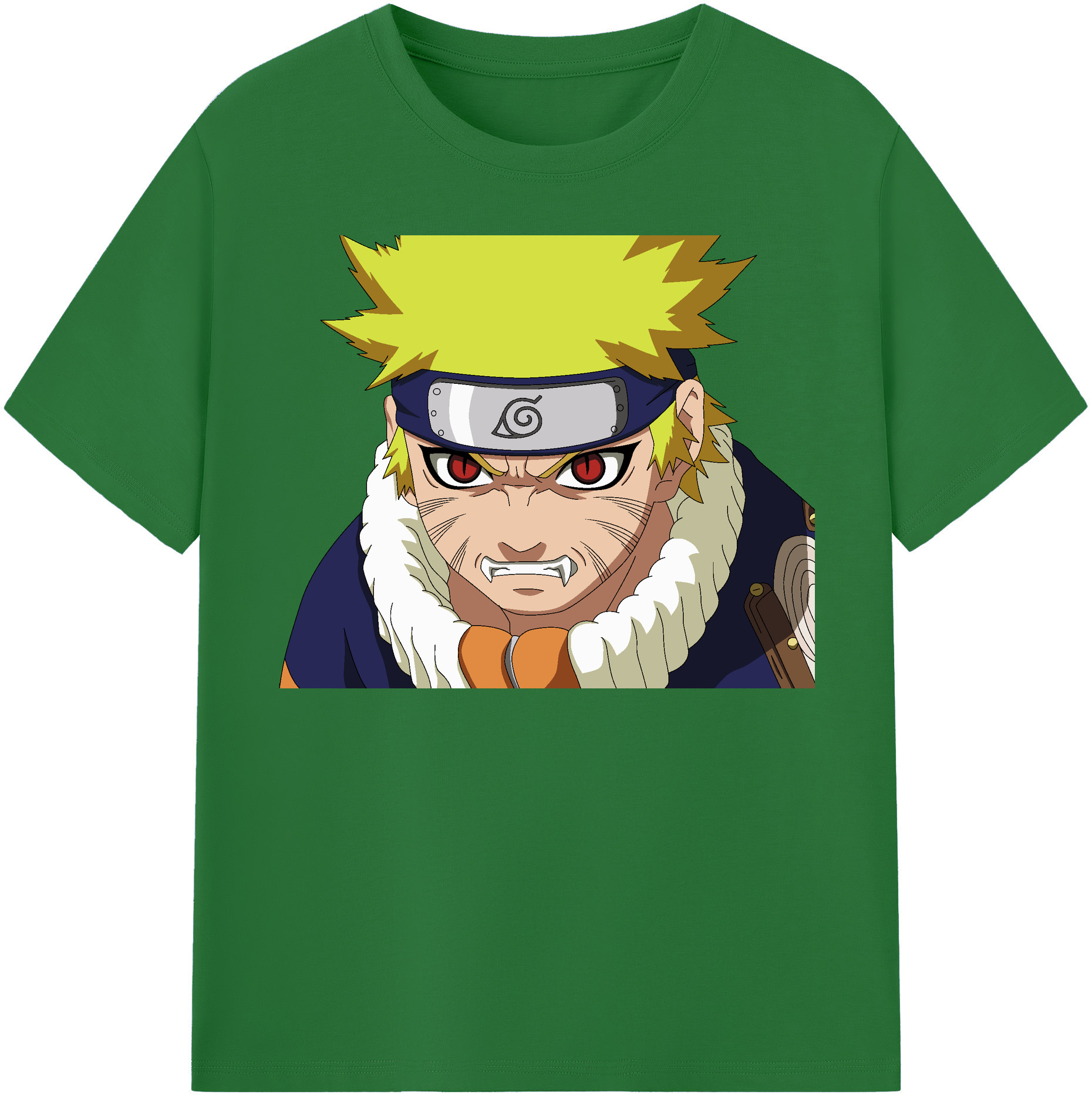 （画像用） NARUTO -ナルト- うずまき ナルト Uzumaki Naruto 綿100％半袖Tシャツ（フロントプリント）