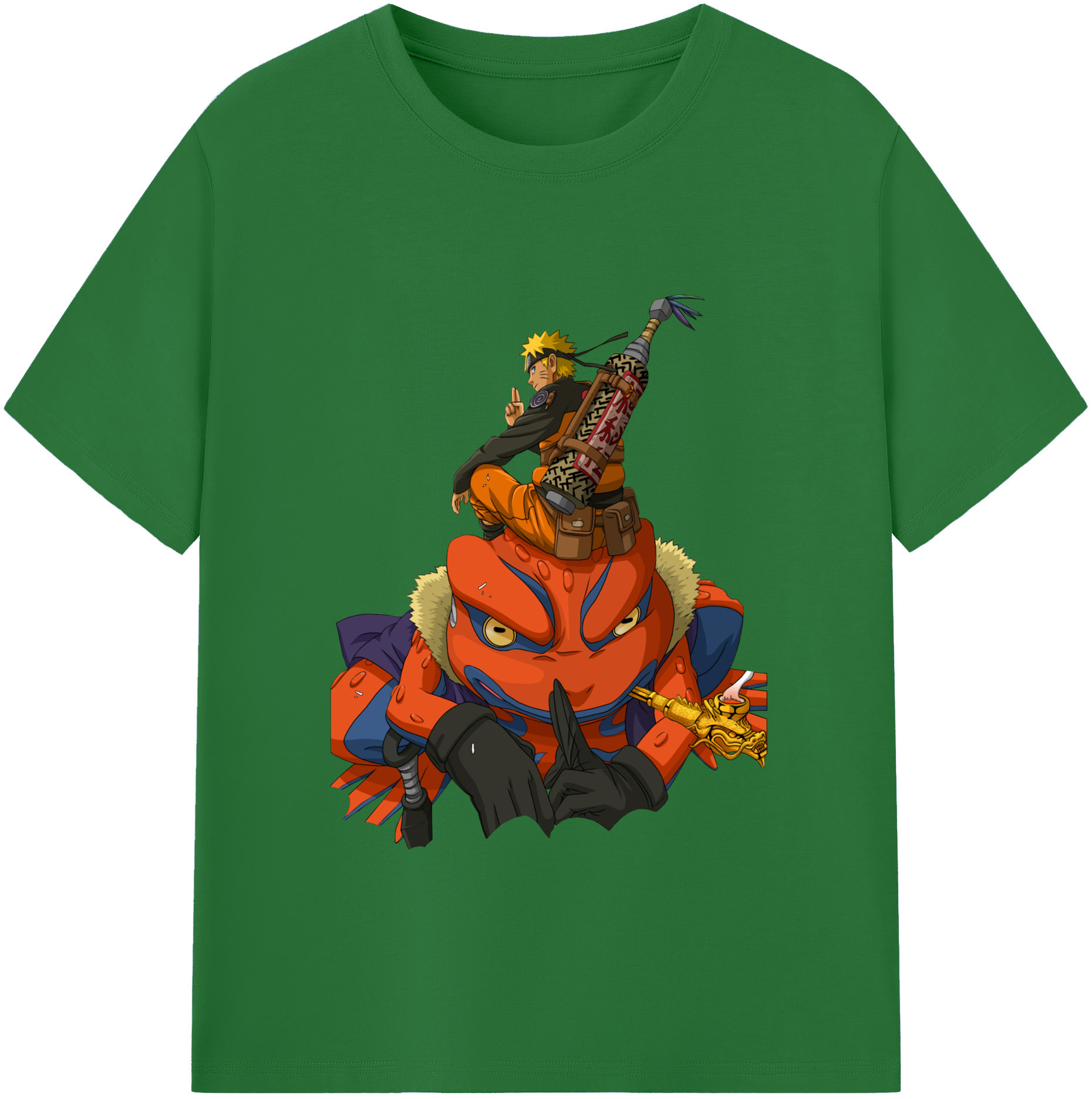 （画像用） NARUTO -ナルト- うずまき ナルト Uzumaki Naruto 綿100％半袖Tシャツ（フロントプリント）
