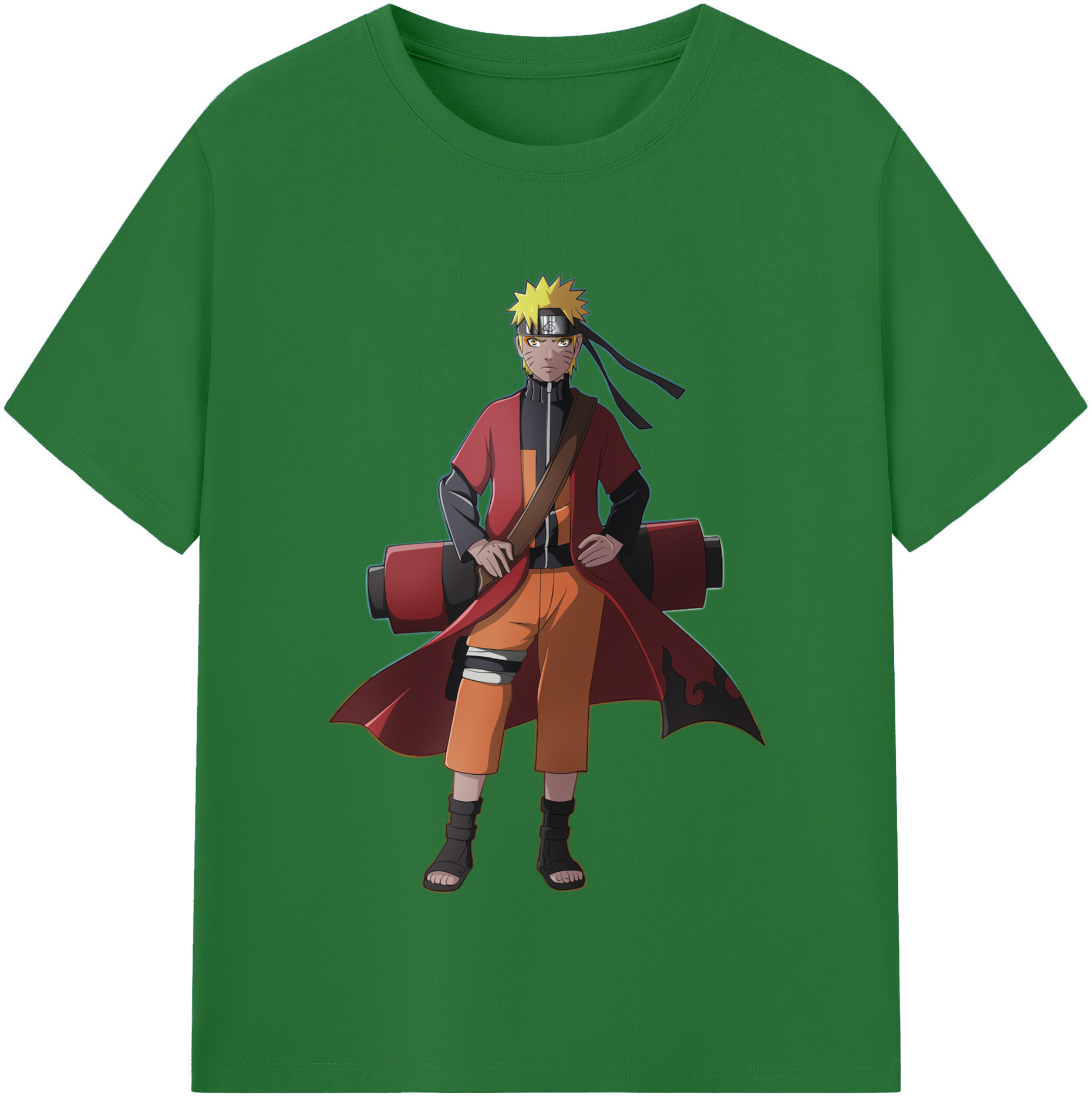 （画像用） NARUTO -ナルト- うずまき ナルト Uzumaki Naruto 綿100％半袖Tシャツ（フロントプリント）