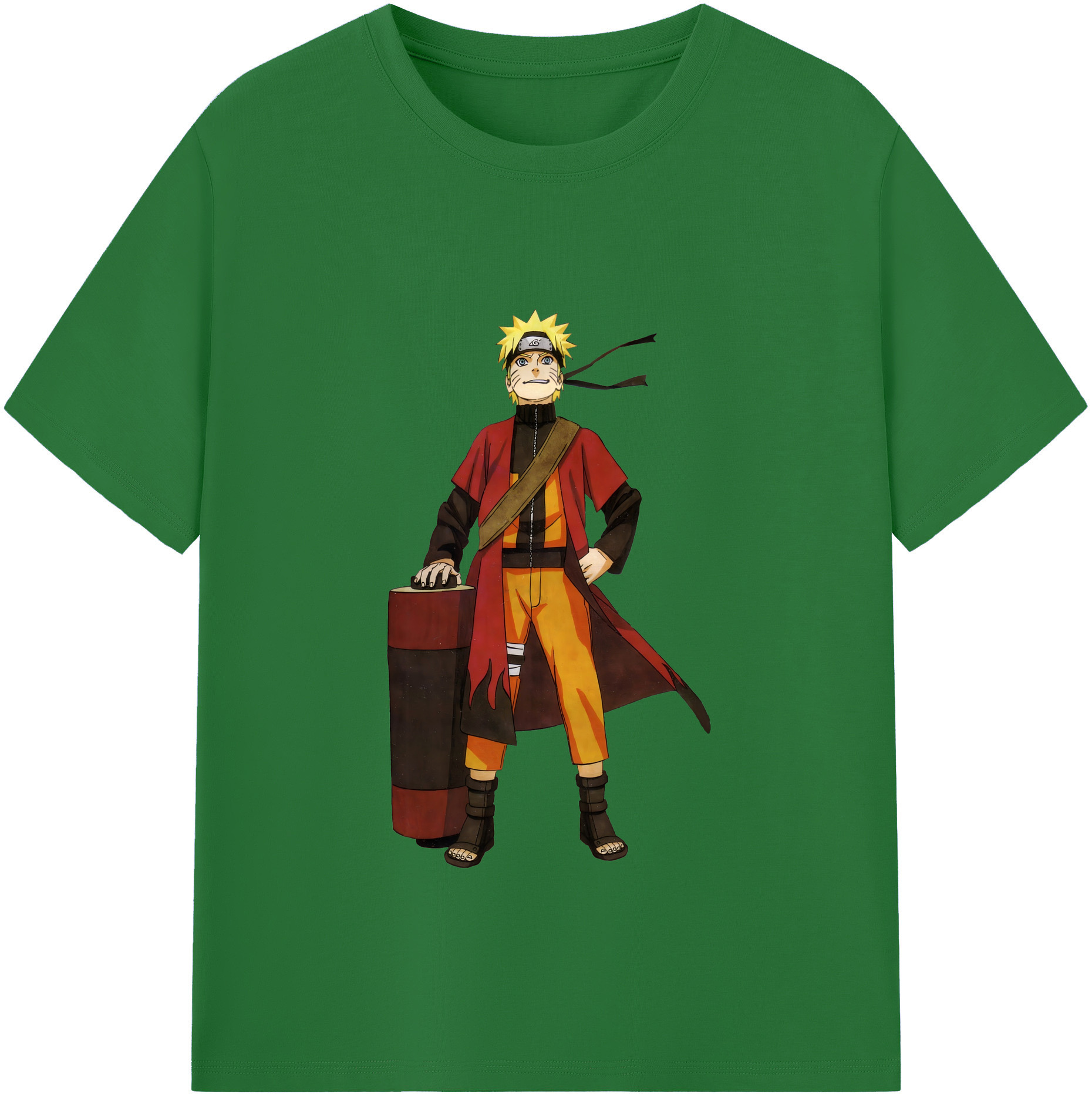 （画像用） NARUTO -ナルト- うずまき ナルト Uzumaki Naruto 綿100％半袖Tシャツ（フロントプリント）