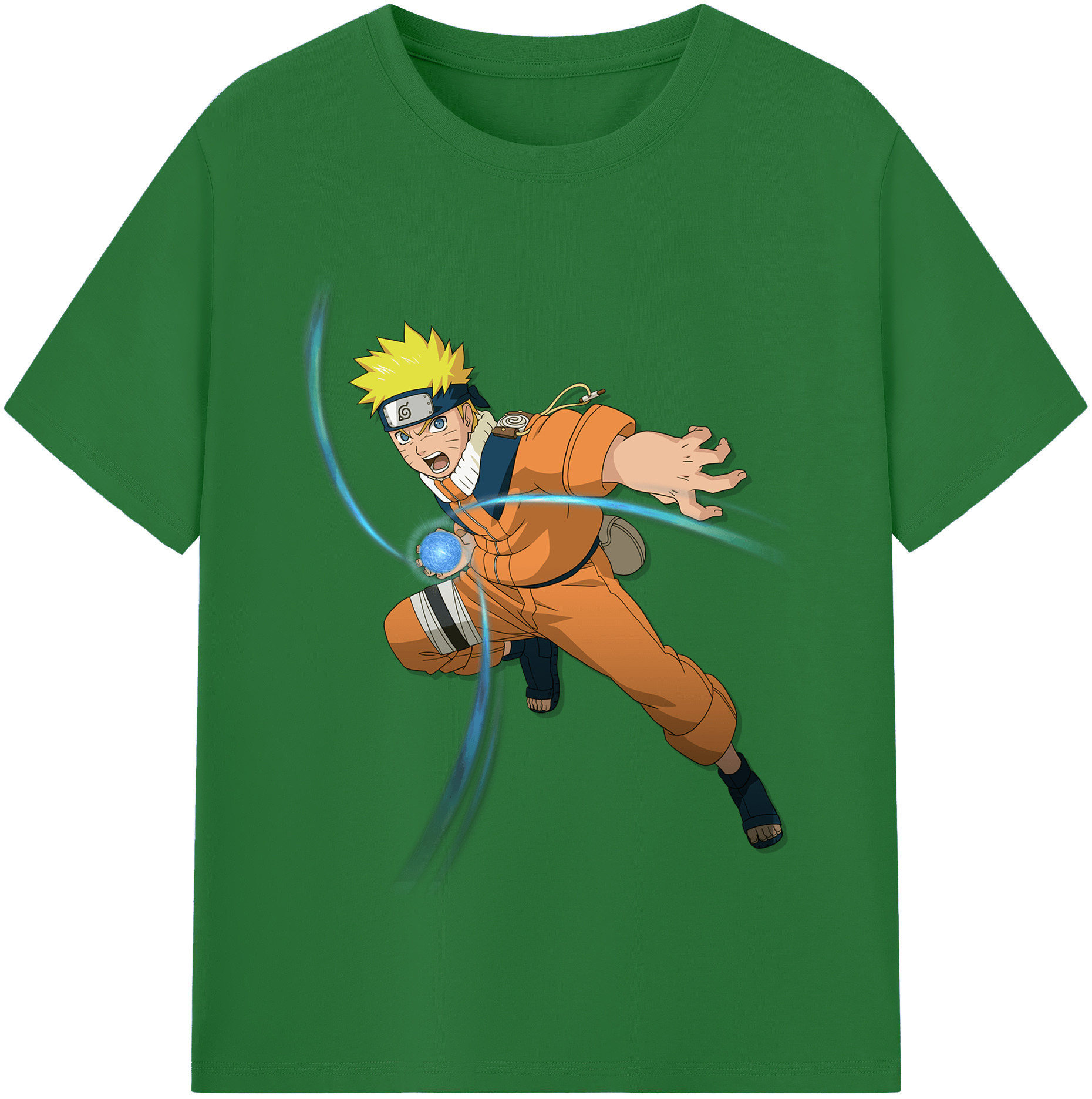 （画像用） NARUTO -ナルト- うずまき ナルト Uzumaki Naruto 綿100％半袖Tシャツ（フロントプリント）