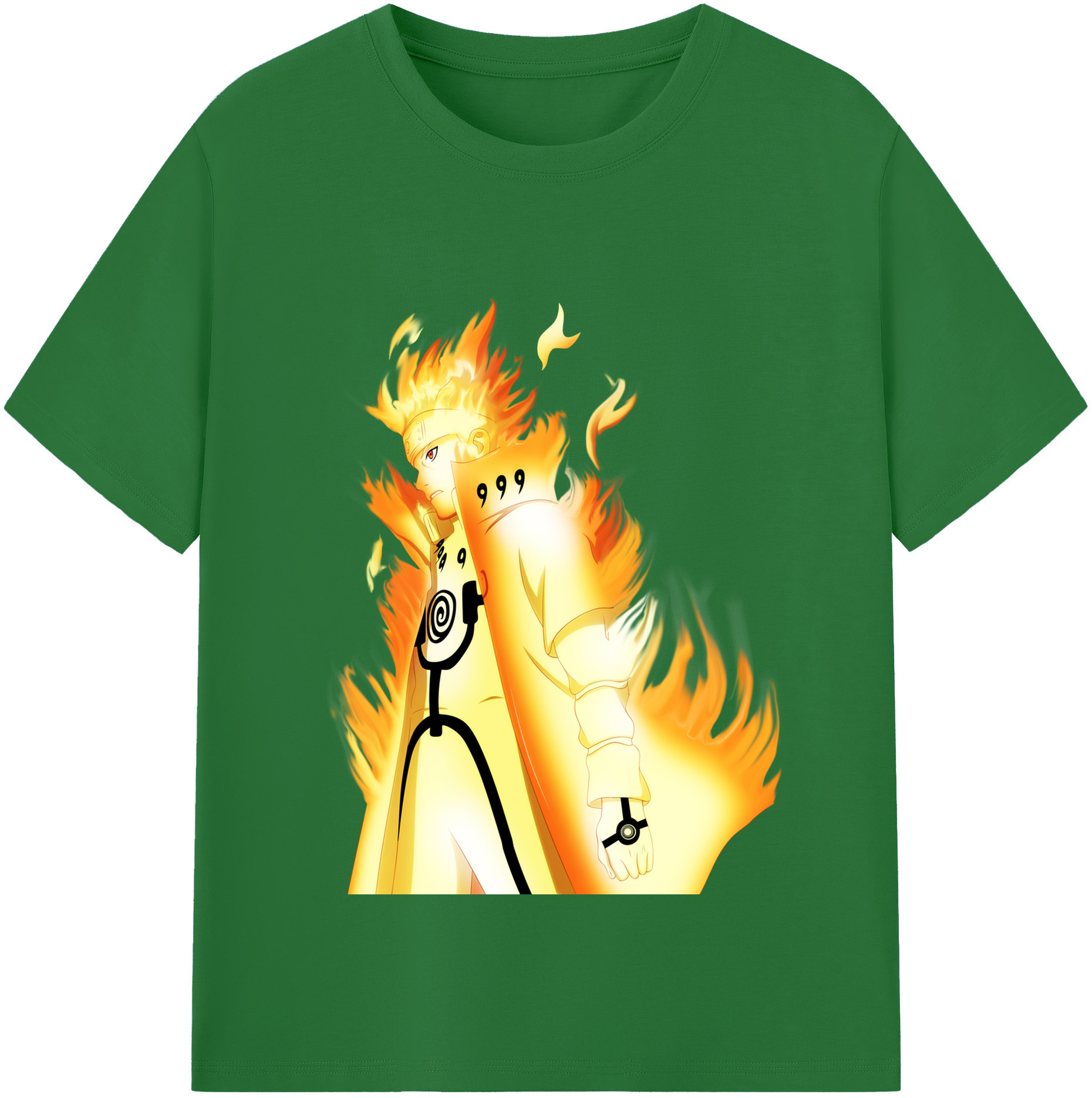 （画像用） NARUTO -ナルト- うずまき ナルト Uzumaki Naruto 綿100％半袖Tシャツ（フロントプリント）
