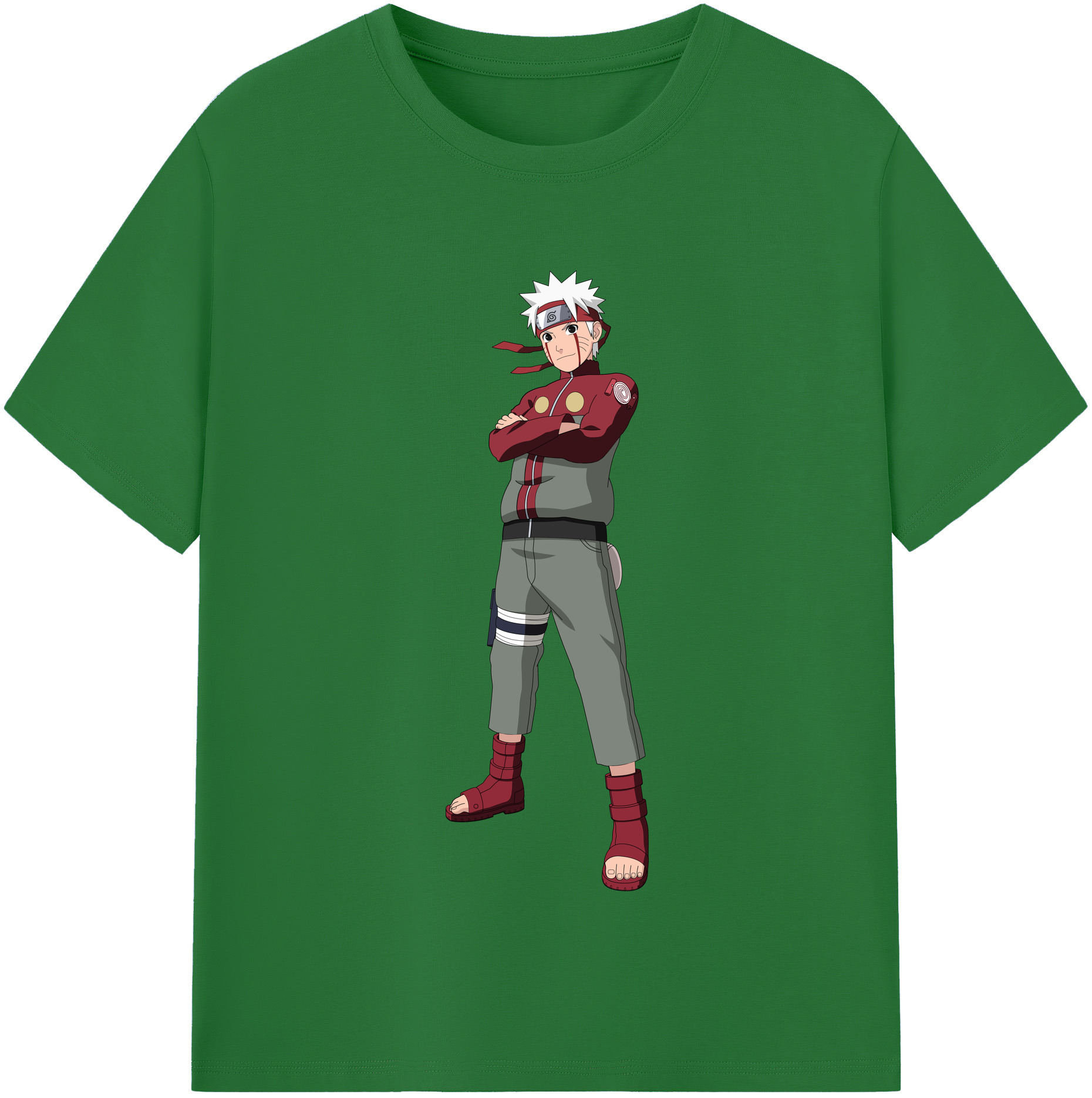 （画像用） NARUTO -ナルト- うずまき ナルト Uzumaki Naruto 綿100％半袖Tシャツ（フロントプリント）