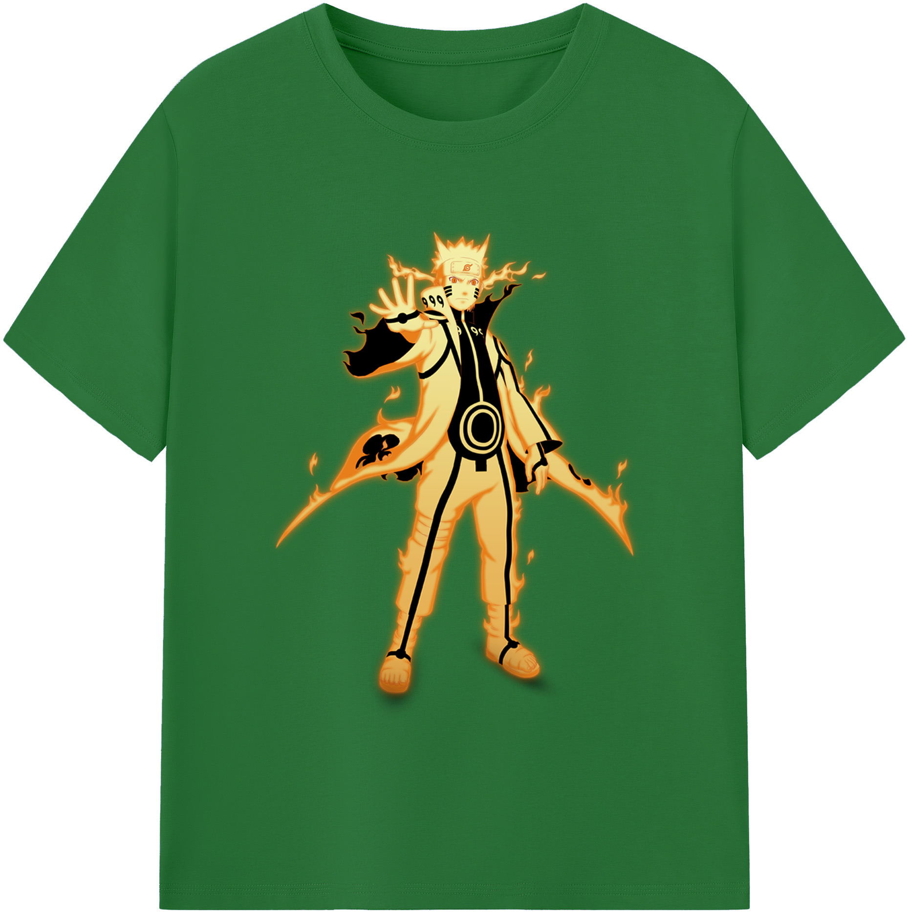 （画像用） NARUTO -ナルト- うずまき ナルト Uzumaki Naruto 綿100％半袖Tシャツ（フロントプリント）