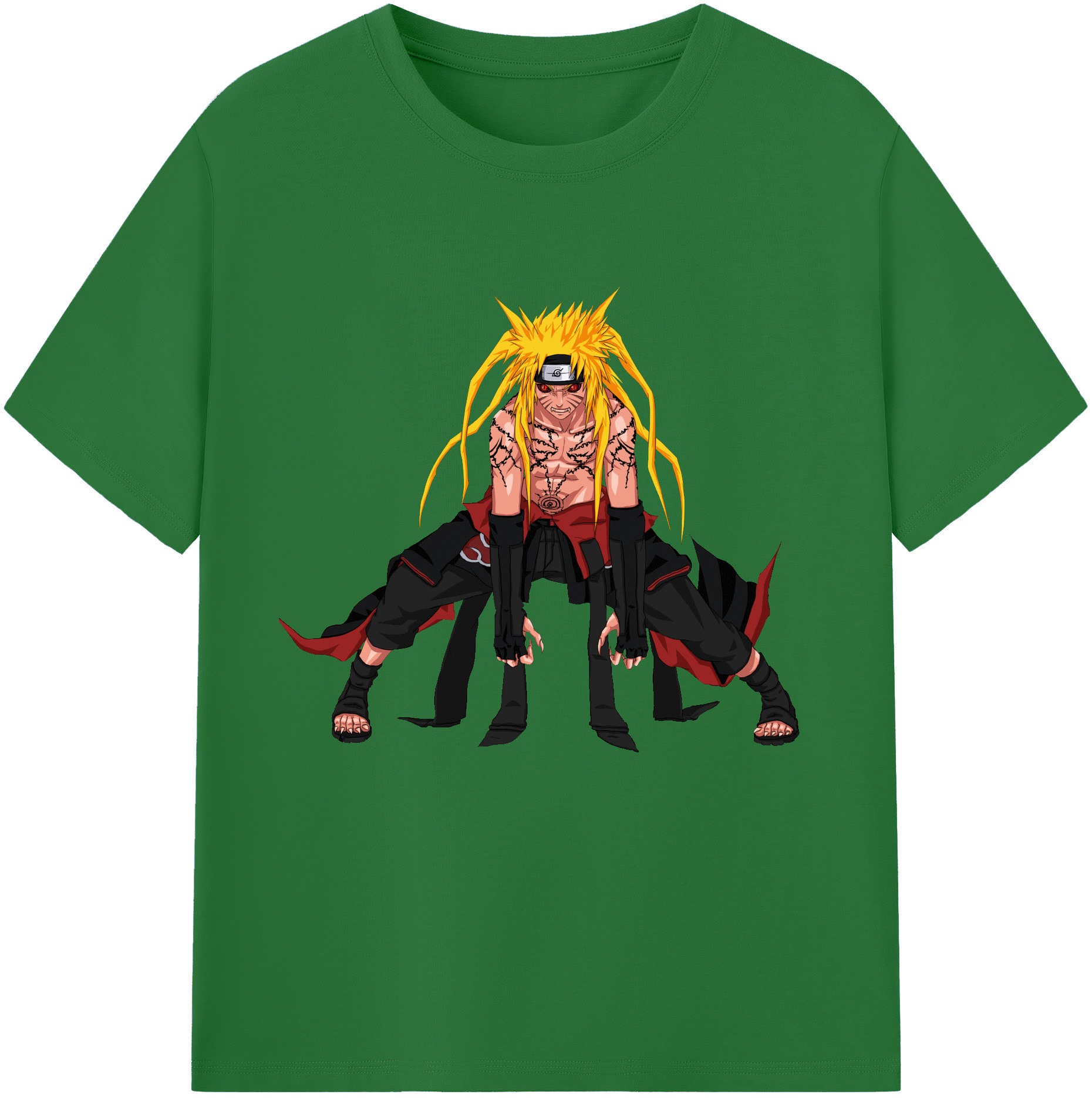 （画像用） NARUTO -ナルト- うずまき ナルト Uzumaki Naruto 綿100％半袖Tシャツ（フロントプリント）
