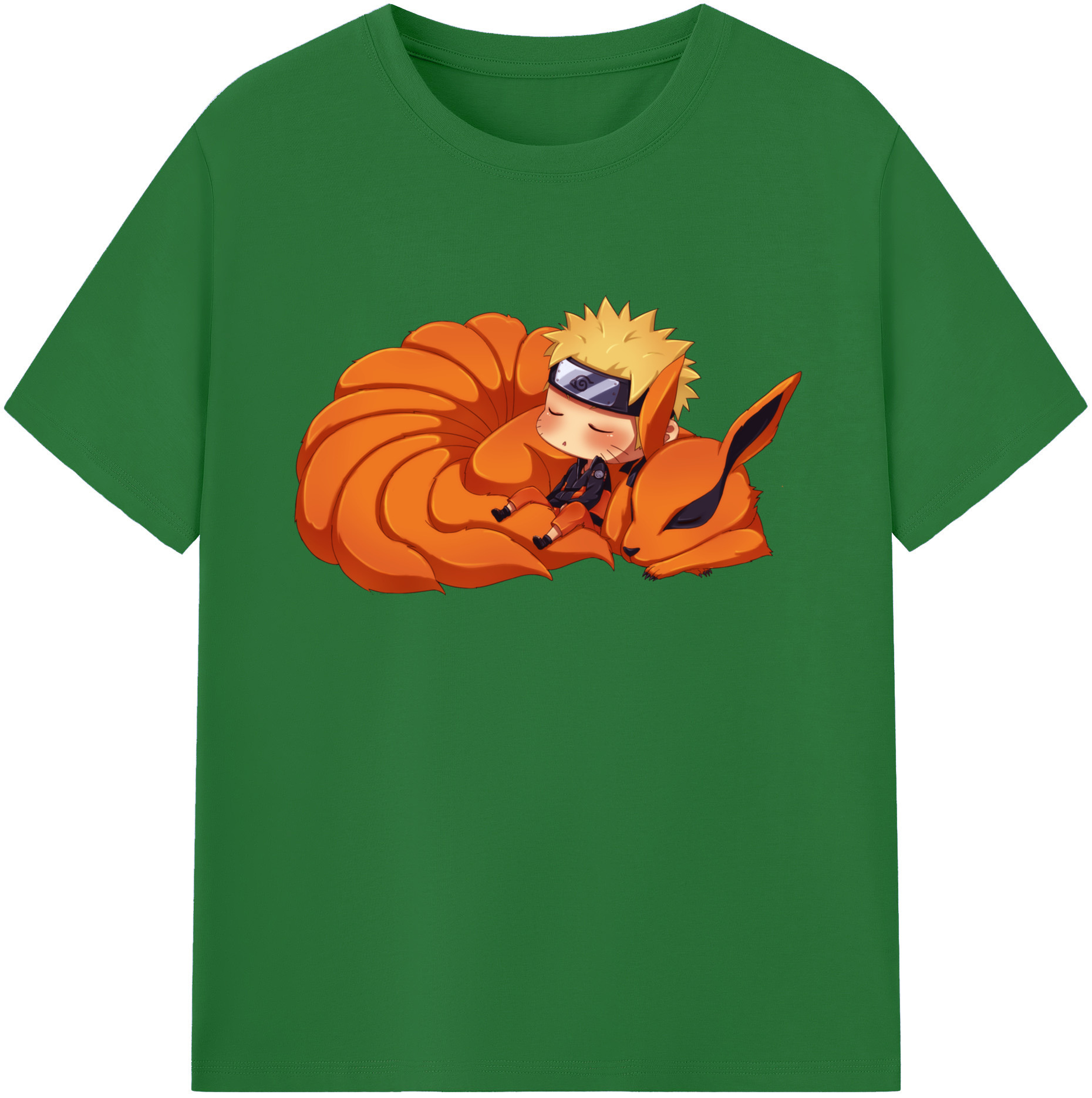（画像用） NARUTO -ナルト- うずまき ナルト Uzumaki Naruto 綿100％半袖Tシャツ（フロントプリント）