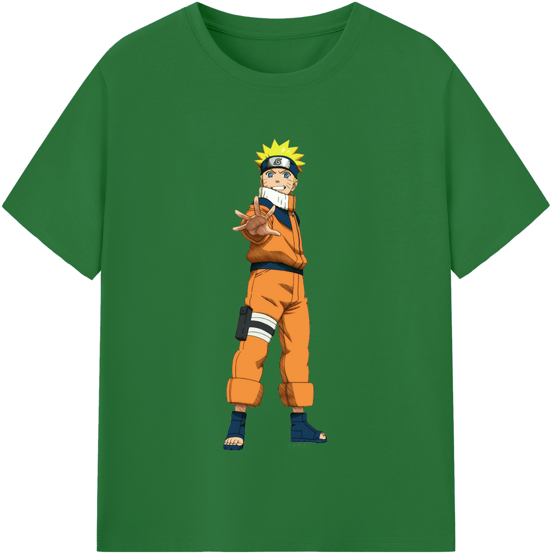 （画像用） NARUTO -ナルト- うずまき ナルト Uzumaki Naruto 綿100％半袖Tシャツ（フロントプリント）
