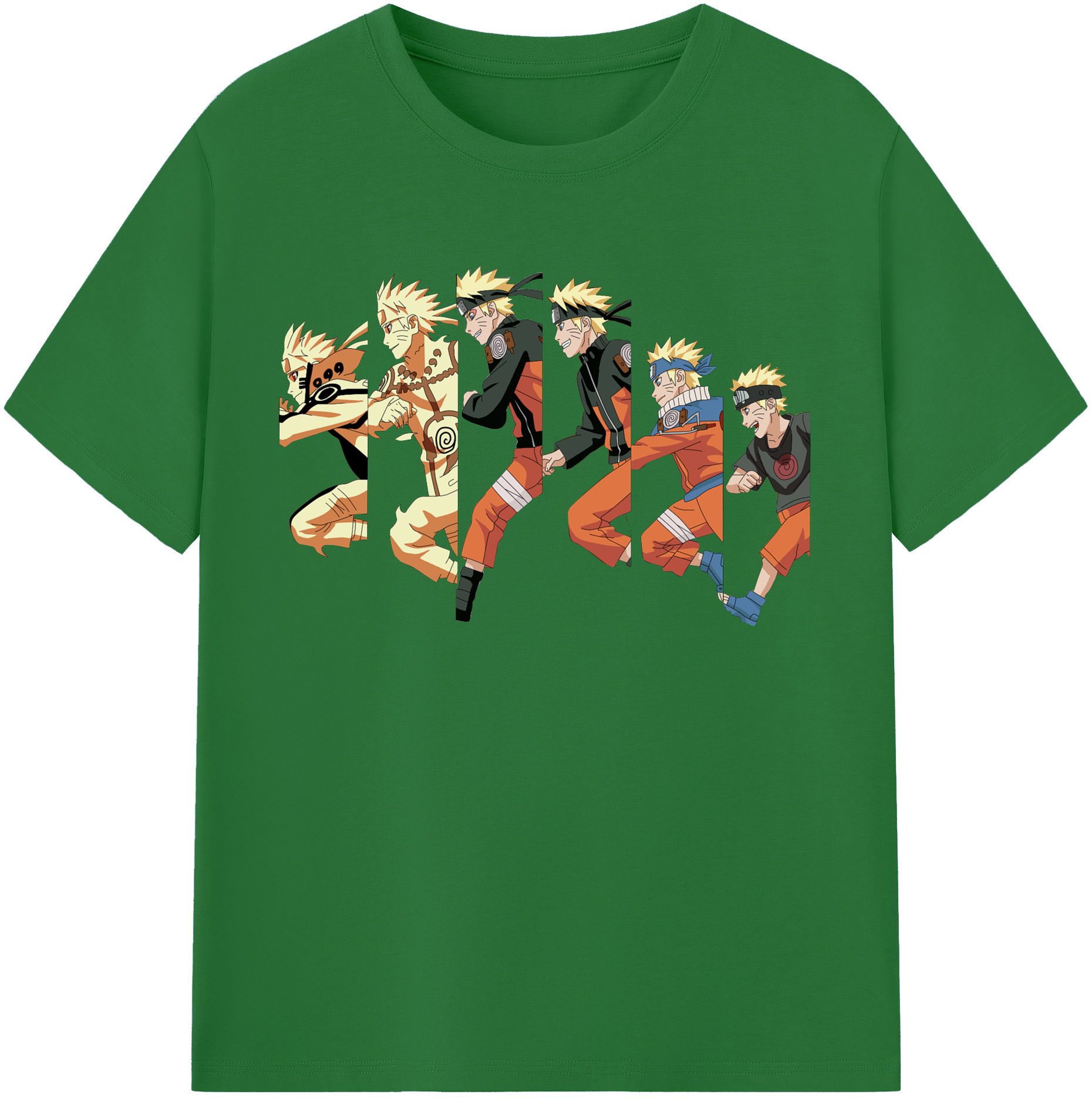 （画像用） NARUTO -ナルト- うずまき ナルト Uzumaki Naruto 綿100％半袖Tシャツ（フロントプリント）