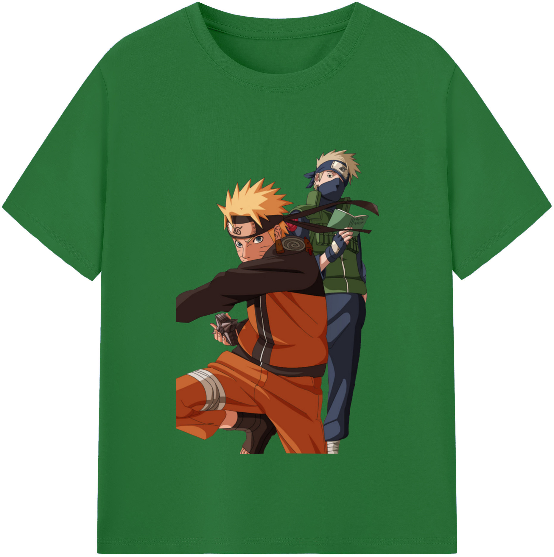 （画像用） NARUTO -ナルト- うずまき ナルト Uzumaki Naruto 綿100％半袖Tシャツ（フロントプリント）